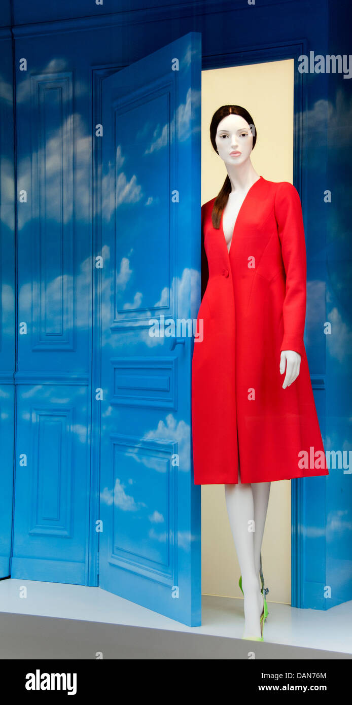 Diseñador de moda vestido Dior couturier Mónaco Riviera Francesa Foto de stock