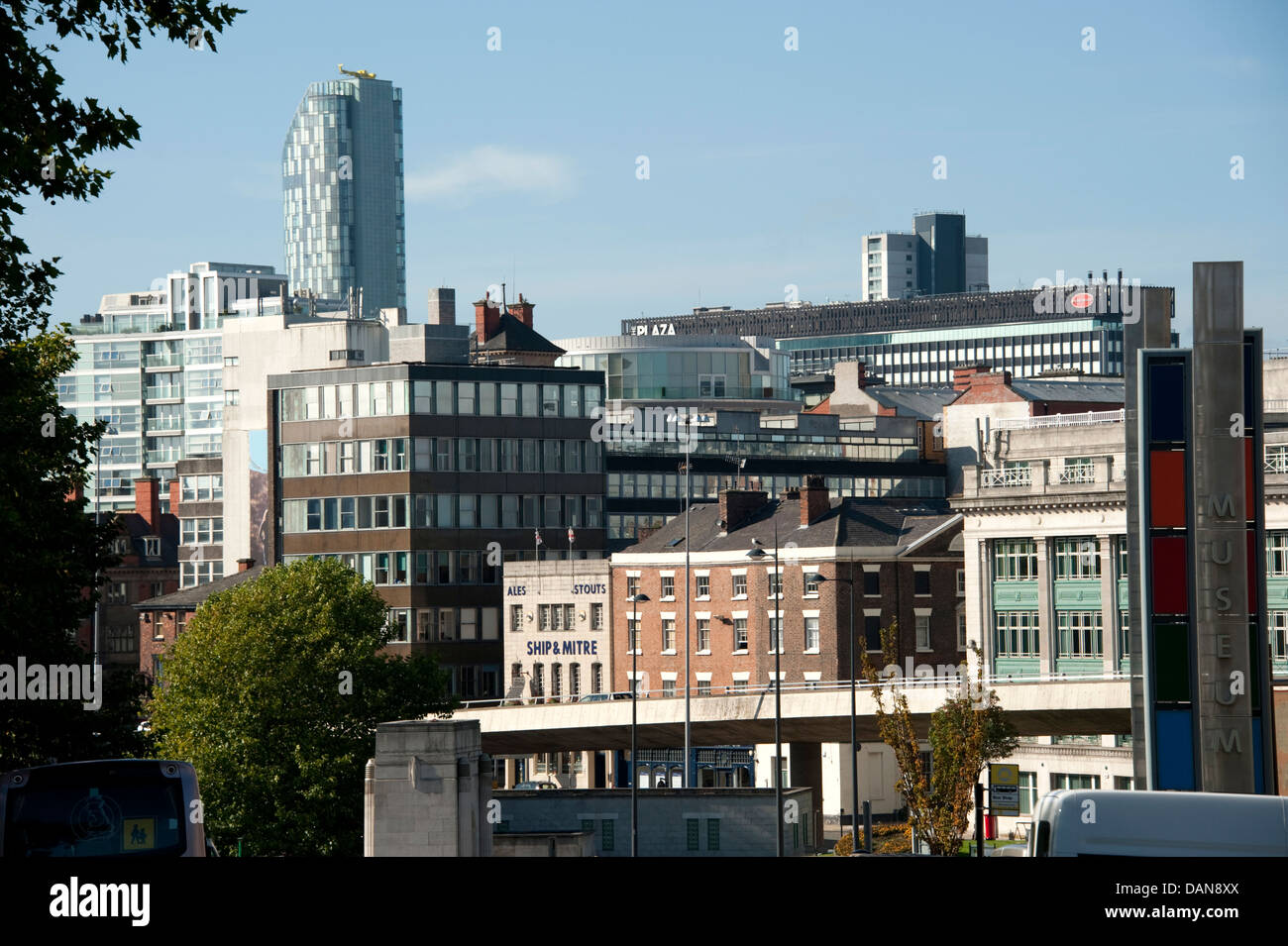 Liverpool Reino Unido Inglaterra Skyline moderno Foto de stock
