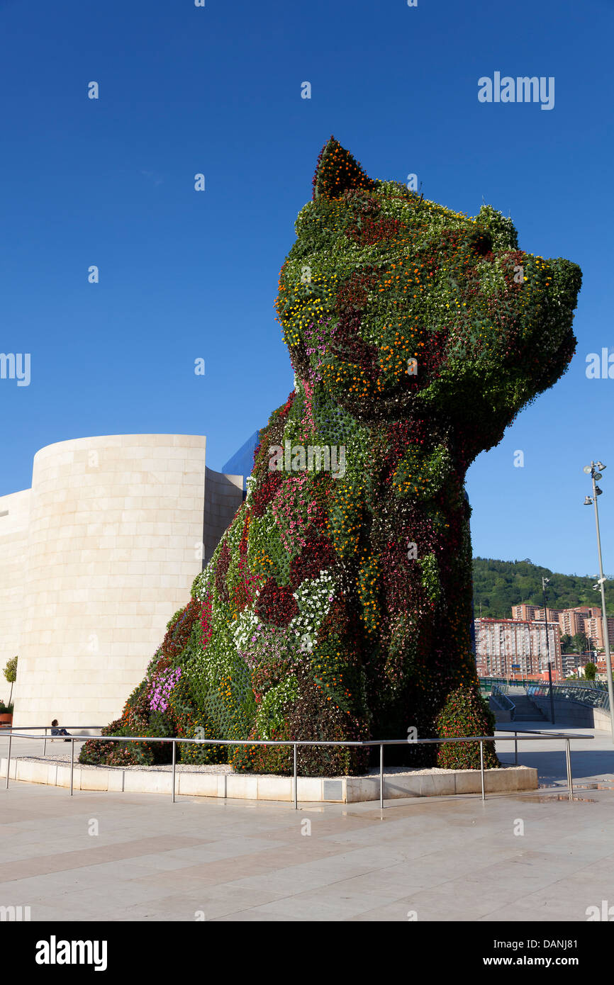 Museo Guggenheim, Bilbao, Vizcaya, País Vasco, España Foto de stock