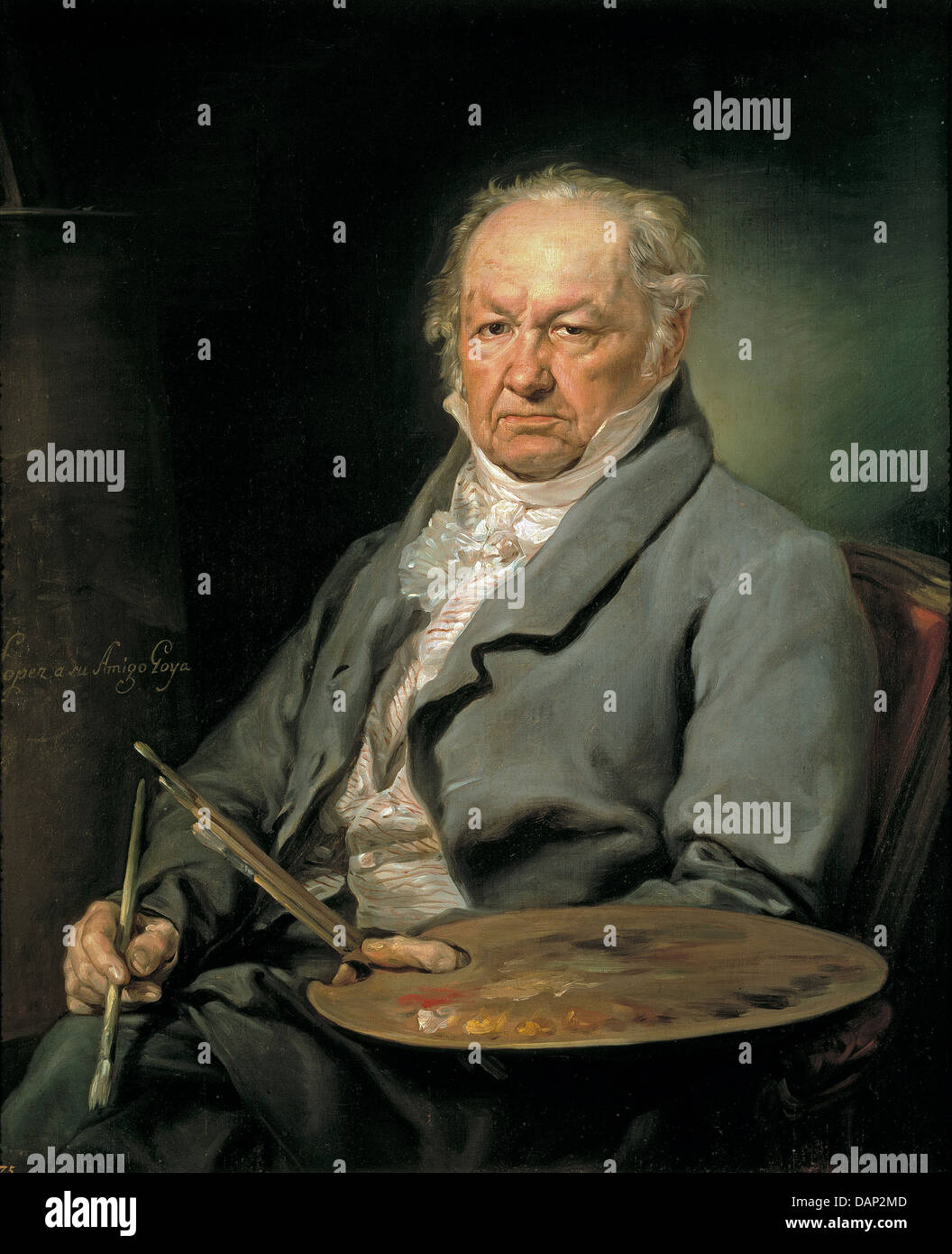 FRANCISCO DE GOYA (1746-1828) Pintor español en 1826 Foto de stock