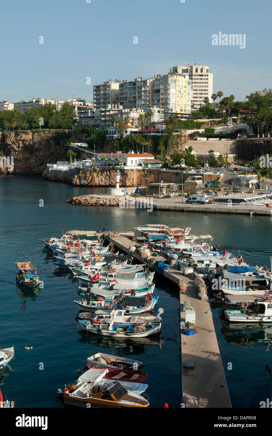 Türkei, Antalya-Stadt, Hafen Foto de stock