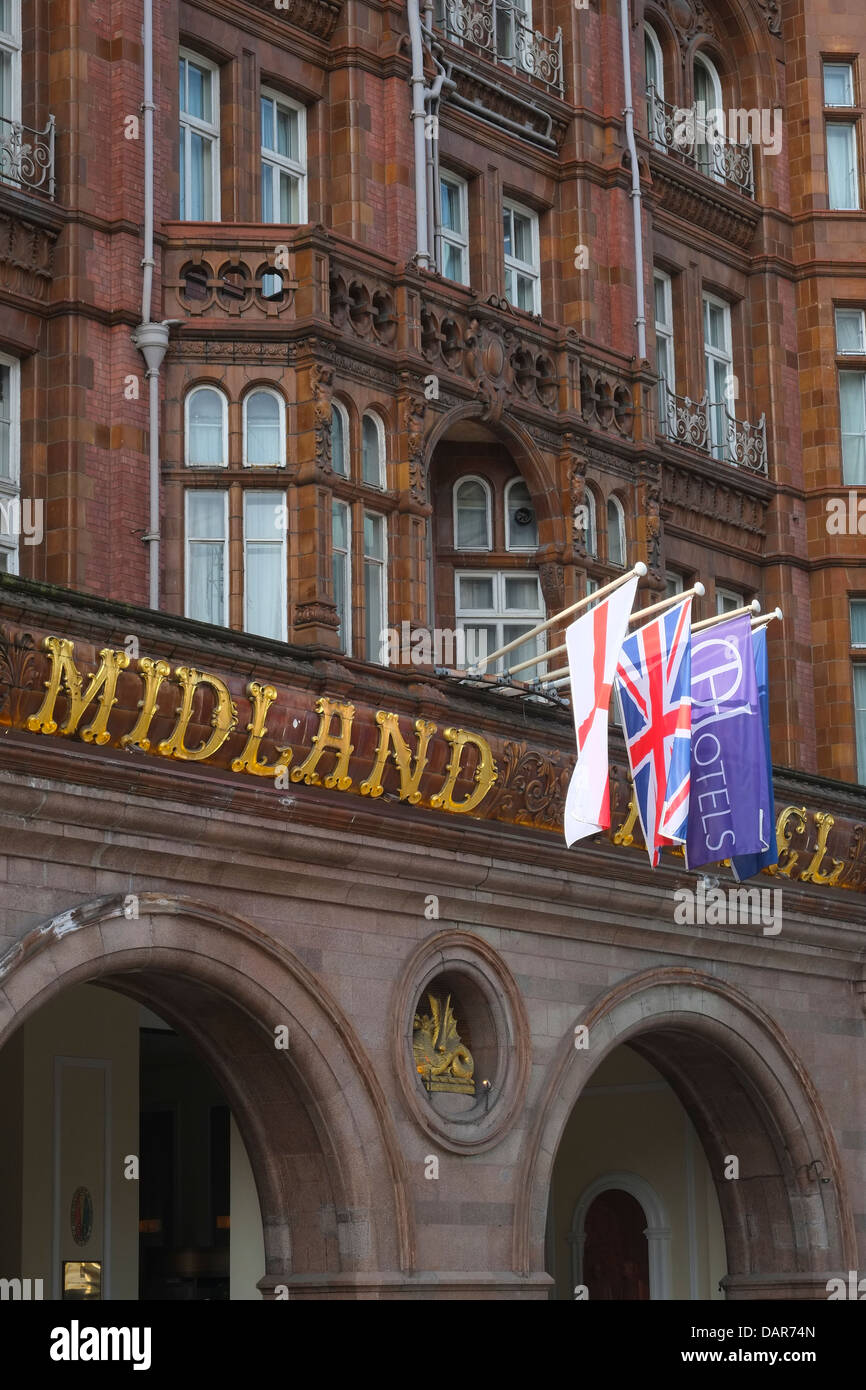 Inglaterra, Manchester, el Hotel Midland Foto de stock