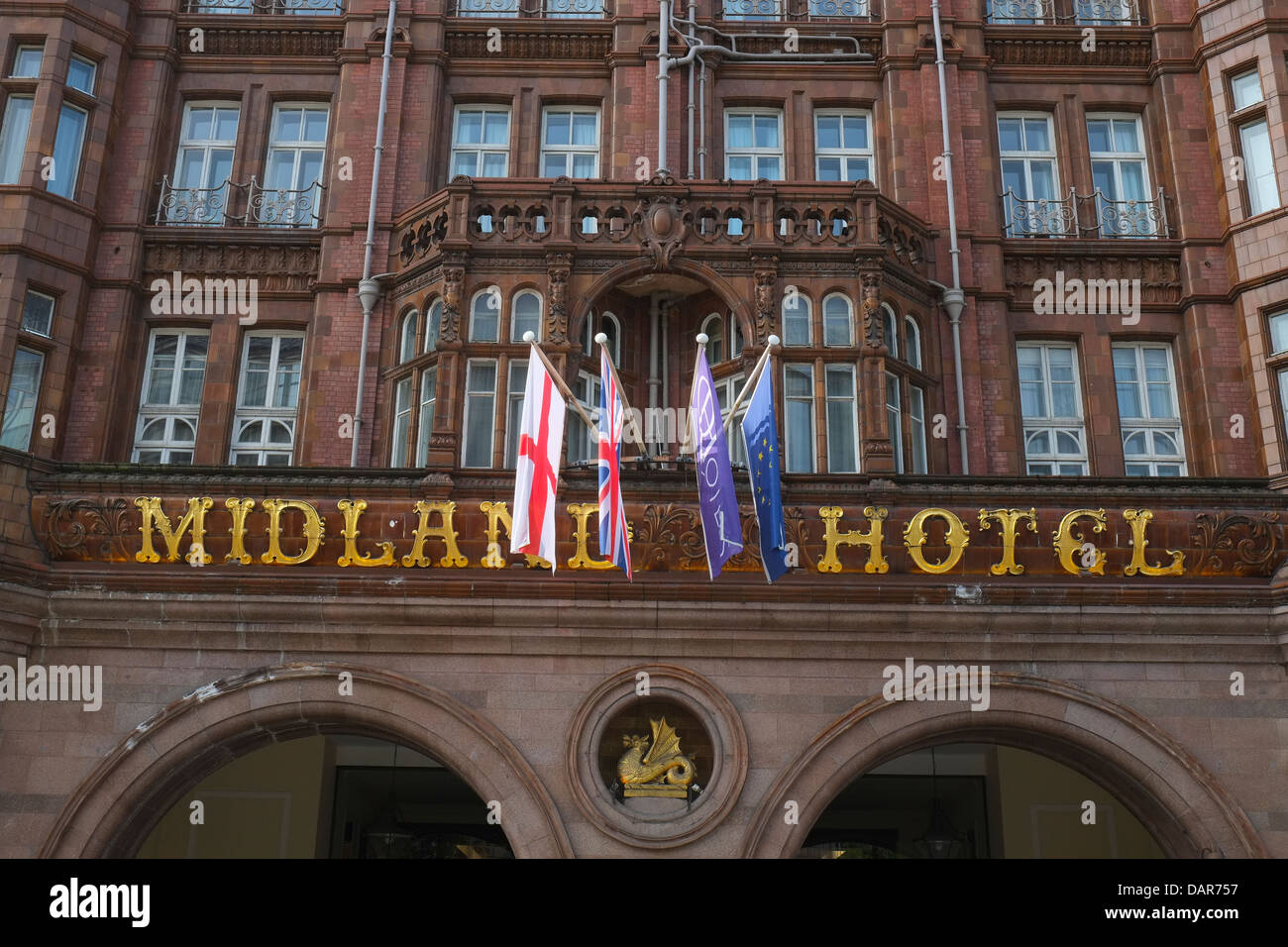 Inglaterra, Manchester, el Hotel Midland Foto de stock