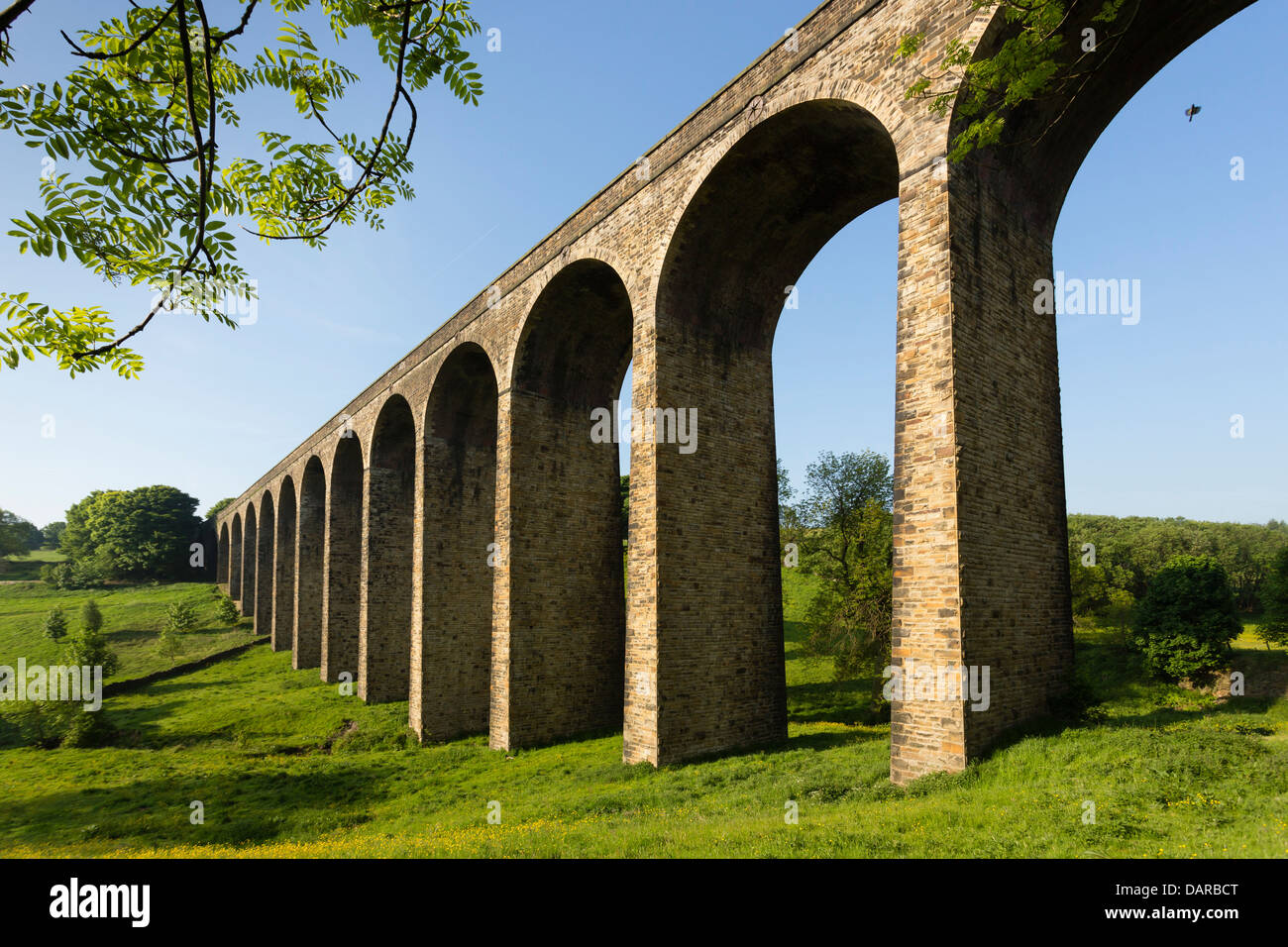Thornton viaducto en Thornton aldea cerca de Bradford. Foto de stock