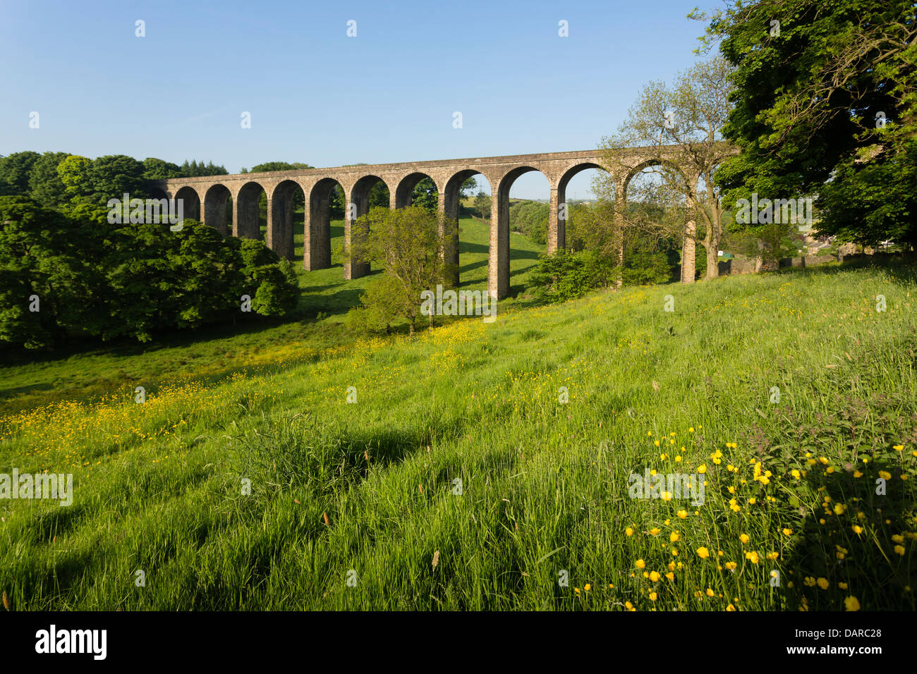 Thornton viaducto en Thornton aldea cerca de Bradford. Foto de stock