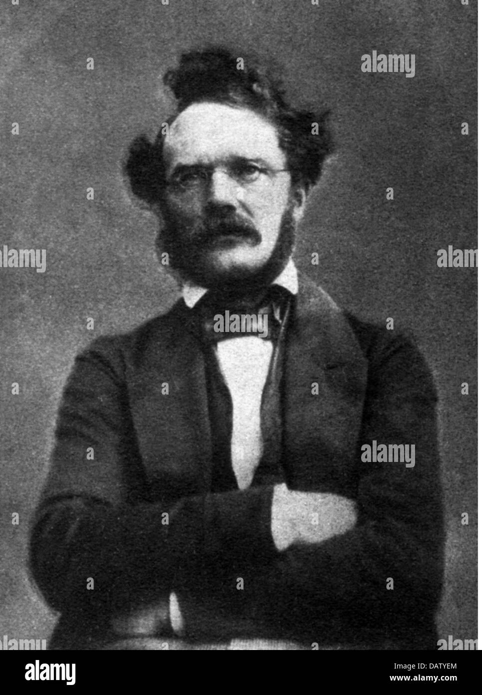 Siemens, Werner von, 13.3.1816 - 6.12.1892, empresario e inventor alemán, longitud media, alrededor de 1850, Foto de stock