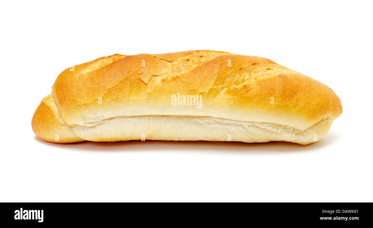 Pan de trigo sobre fondo blanco. Foto de stock