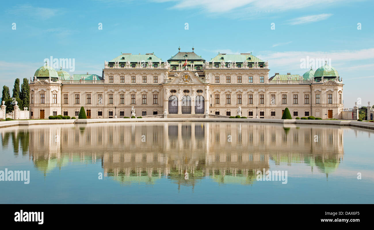 Viena - el palacio Belvedere en la luz de la mañana Foto de stock