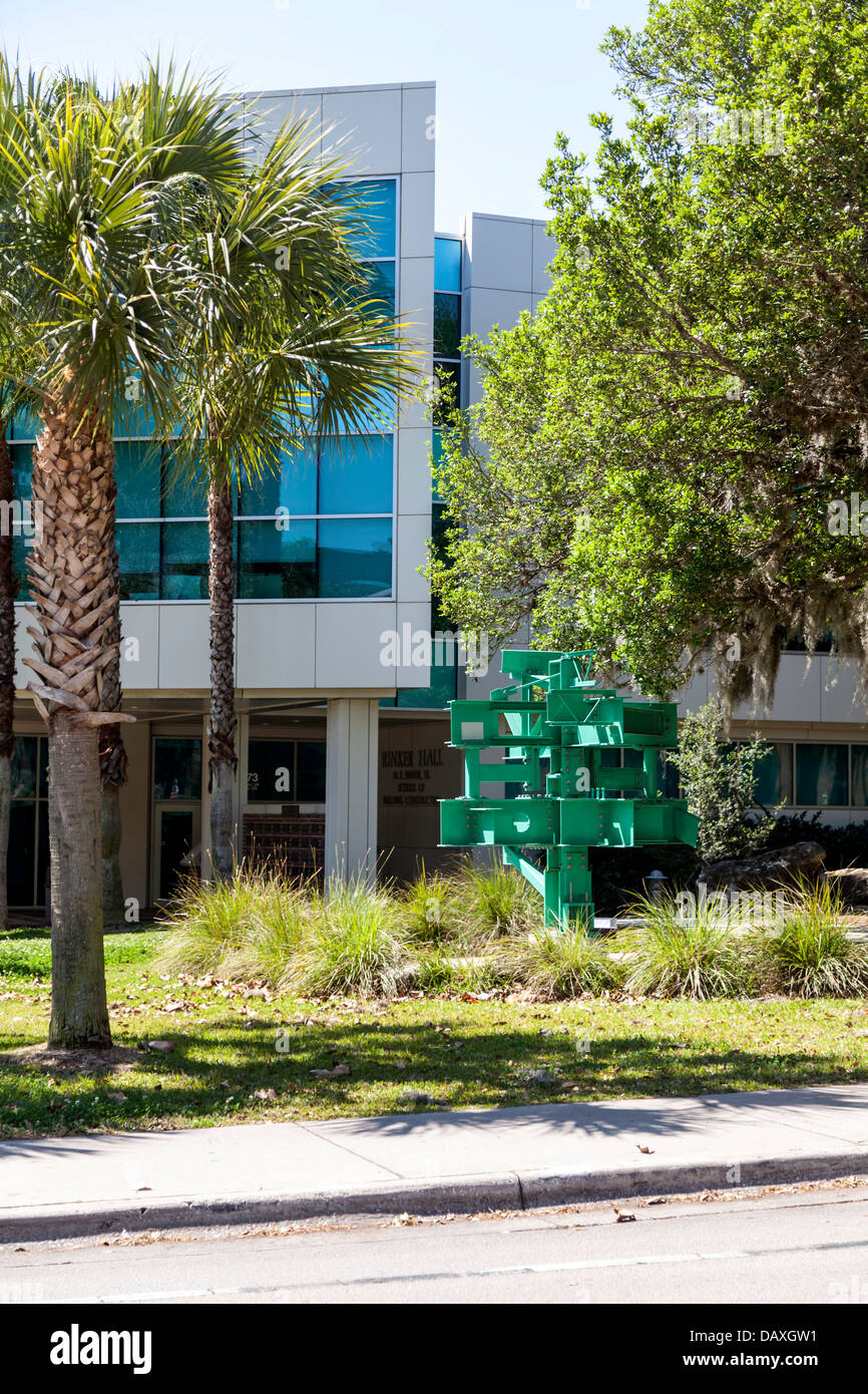 Hall de Rinker, BCN Escuela de la construcción del edificio en el campus de la Universidad de Florida en Gainesville, Florida. LEED Gold design Foto de stock