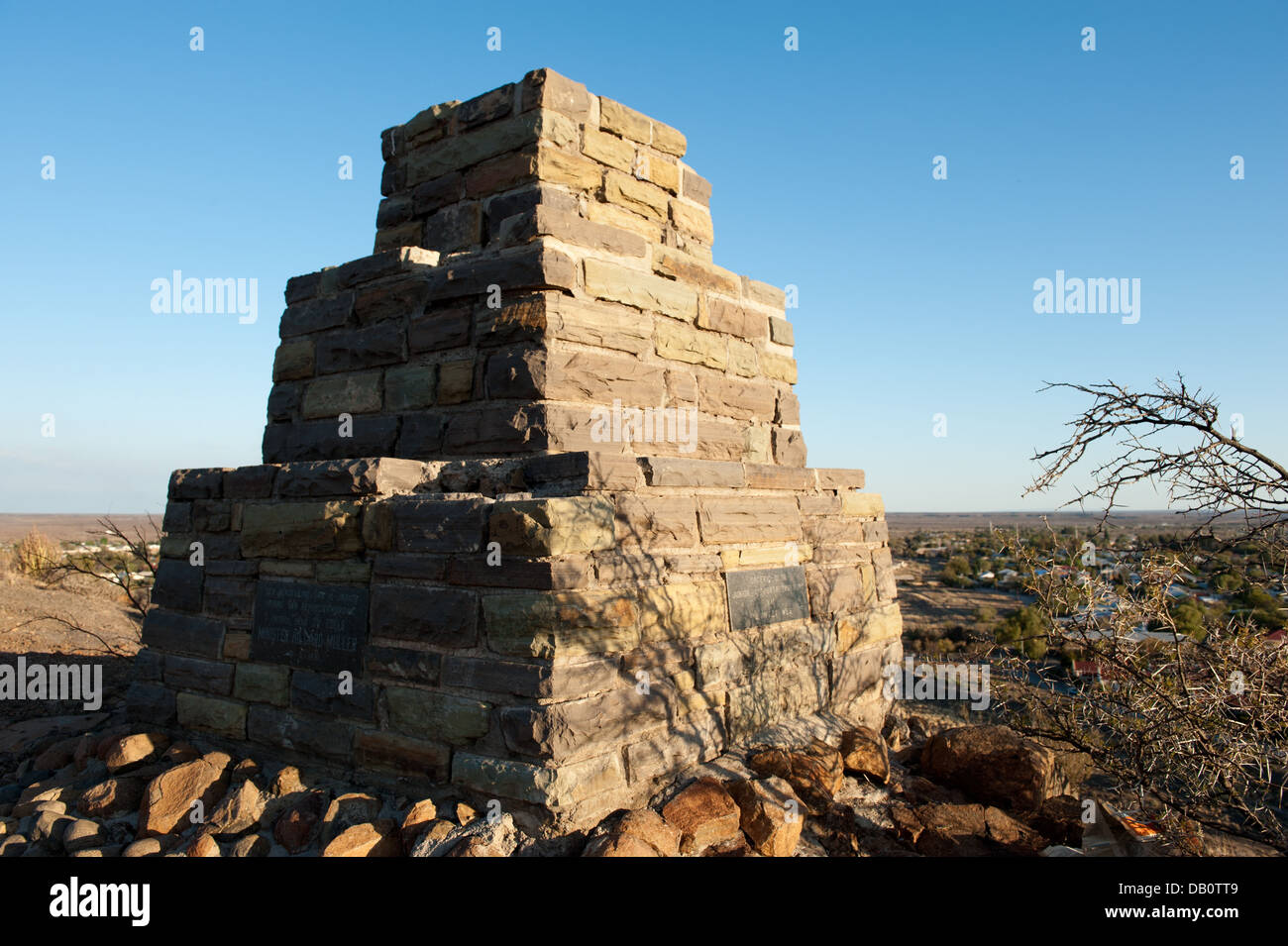Monumento para conmemorar la República, Beaufort West, Sudáfrica Foto de stock