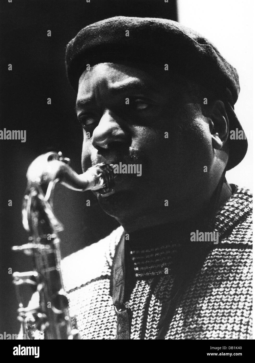 Harris, Eddie, 20.10.1934 - 5.11.1996, músico estadounidense (jazz), saxofonista, retrato, durante la representación teatral, Ludwigsburg, 1994, Foto de stock