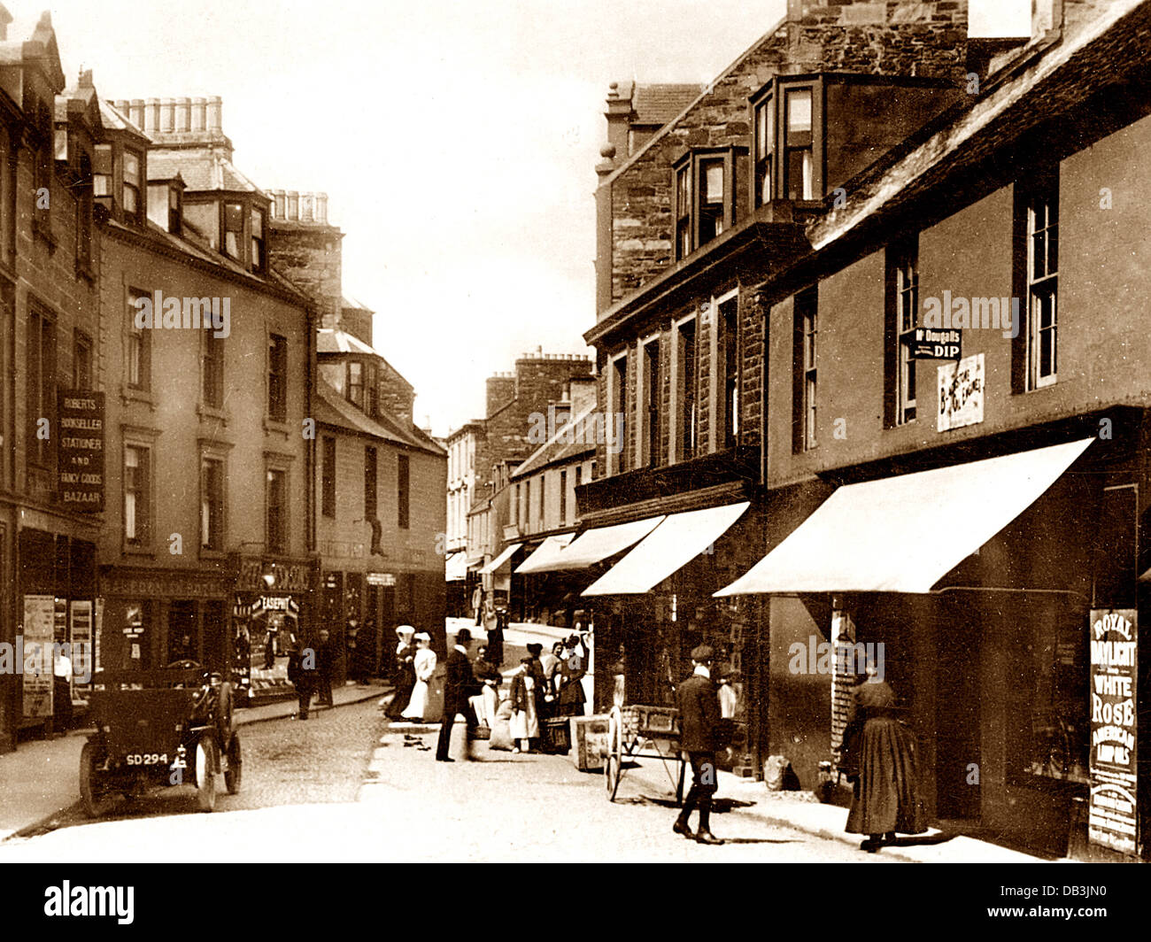 Stranraer George Street probablemente 1920s Foto de stock