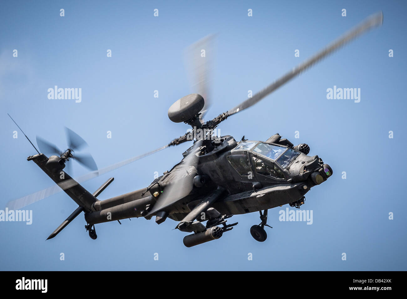 Un helicóptero Apache AH 54 d. Foto de stock