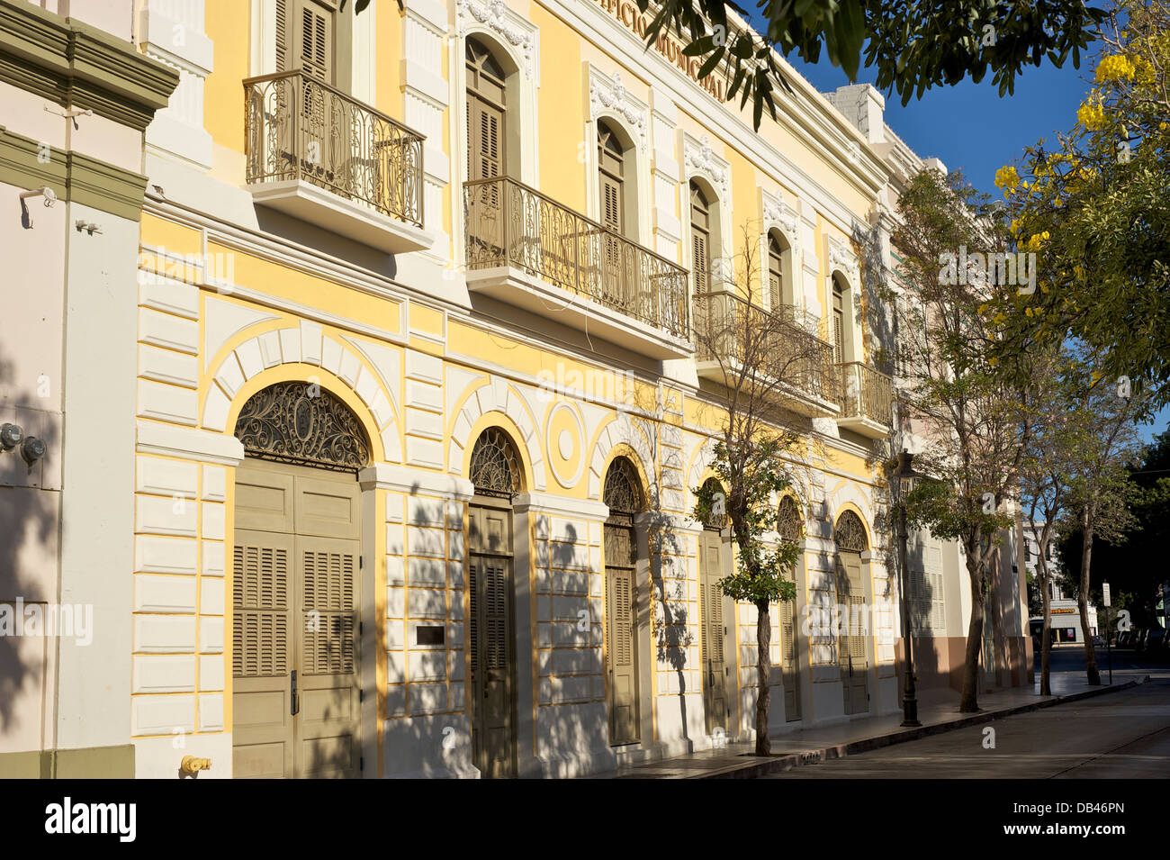 Escena callejera, Ponce, Puerto Rico Foto de stock