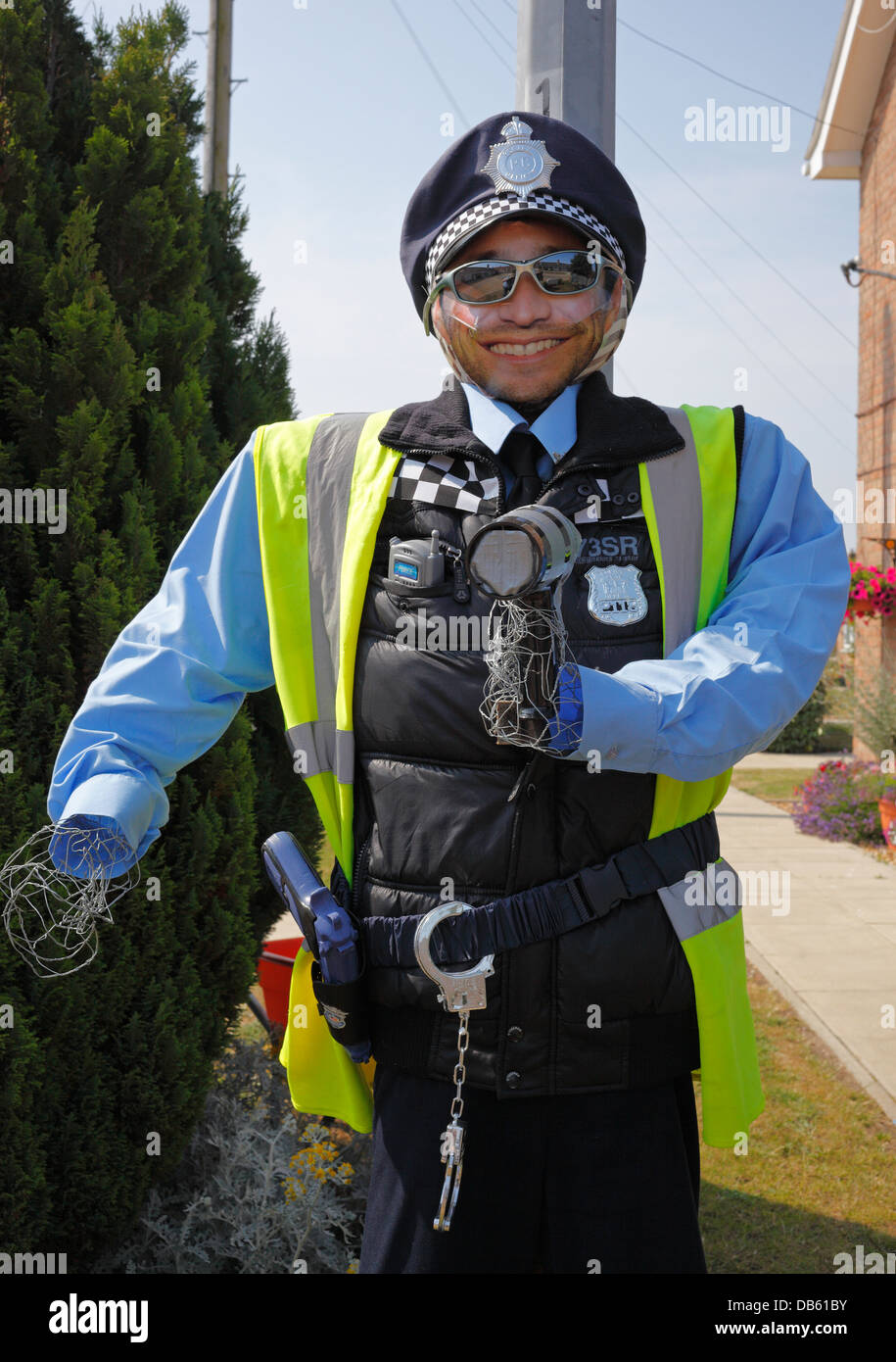 Maqueta dummy de un oficial de policía. Foto de stock