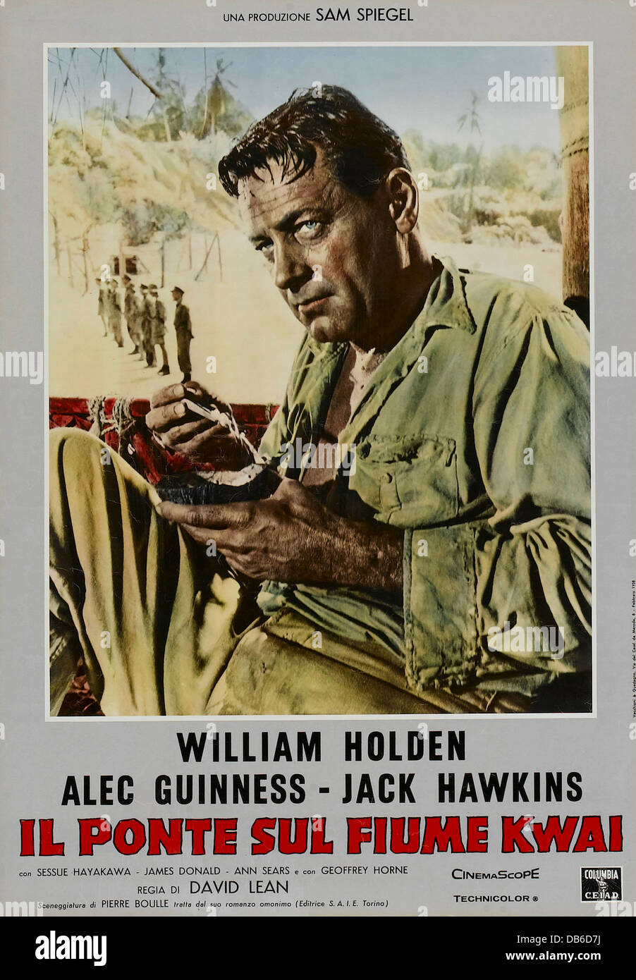 El puente sobre el río Kwai, Columbia, 1957. Dirigida por David Lean