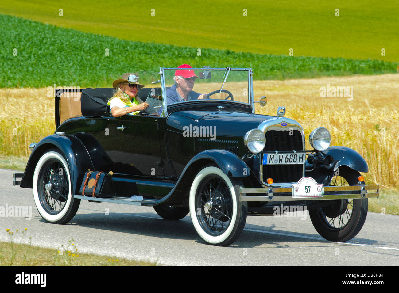 Ford A Cabriolet, construido en el 1928, Foto el 13 de julio de 2013 en Landsberg, Alemania Fotografía de stock - Alamy