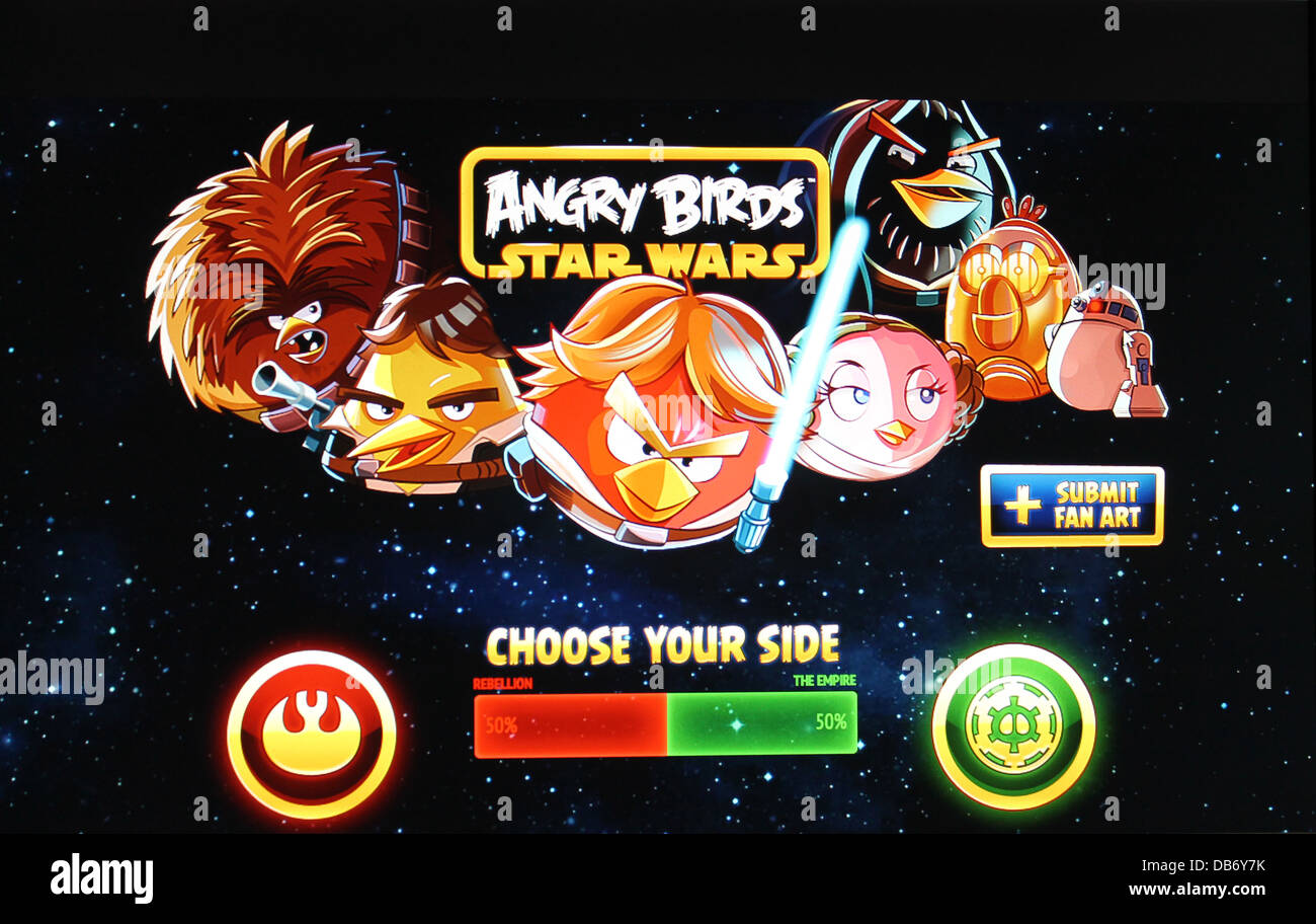 Angry birds guerra de las galaxias fotografías e imágenes de alta  resolución - Alamy