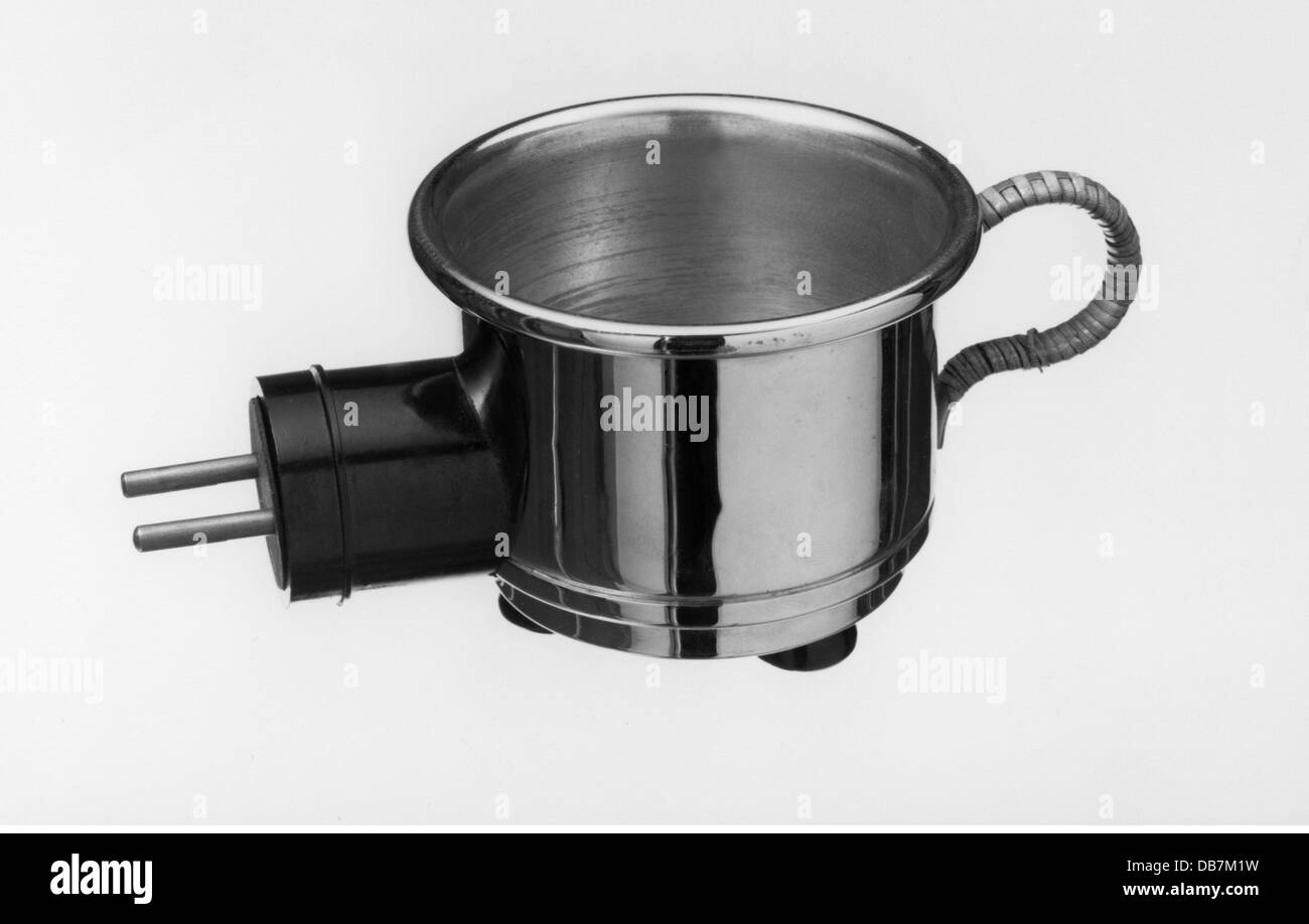 Hogar, vasos, platos, cubiertos, vaso eléctrico, 1935, Derechos adicionales-Clearences-no disponible Foto de stock