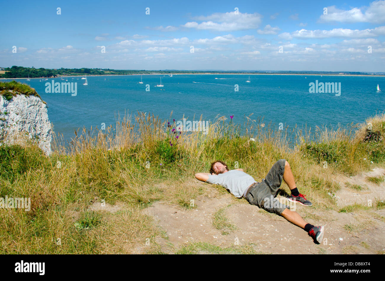 Vacaciones de Verano en Dorset Foto de stock