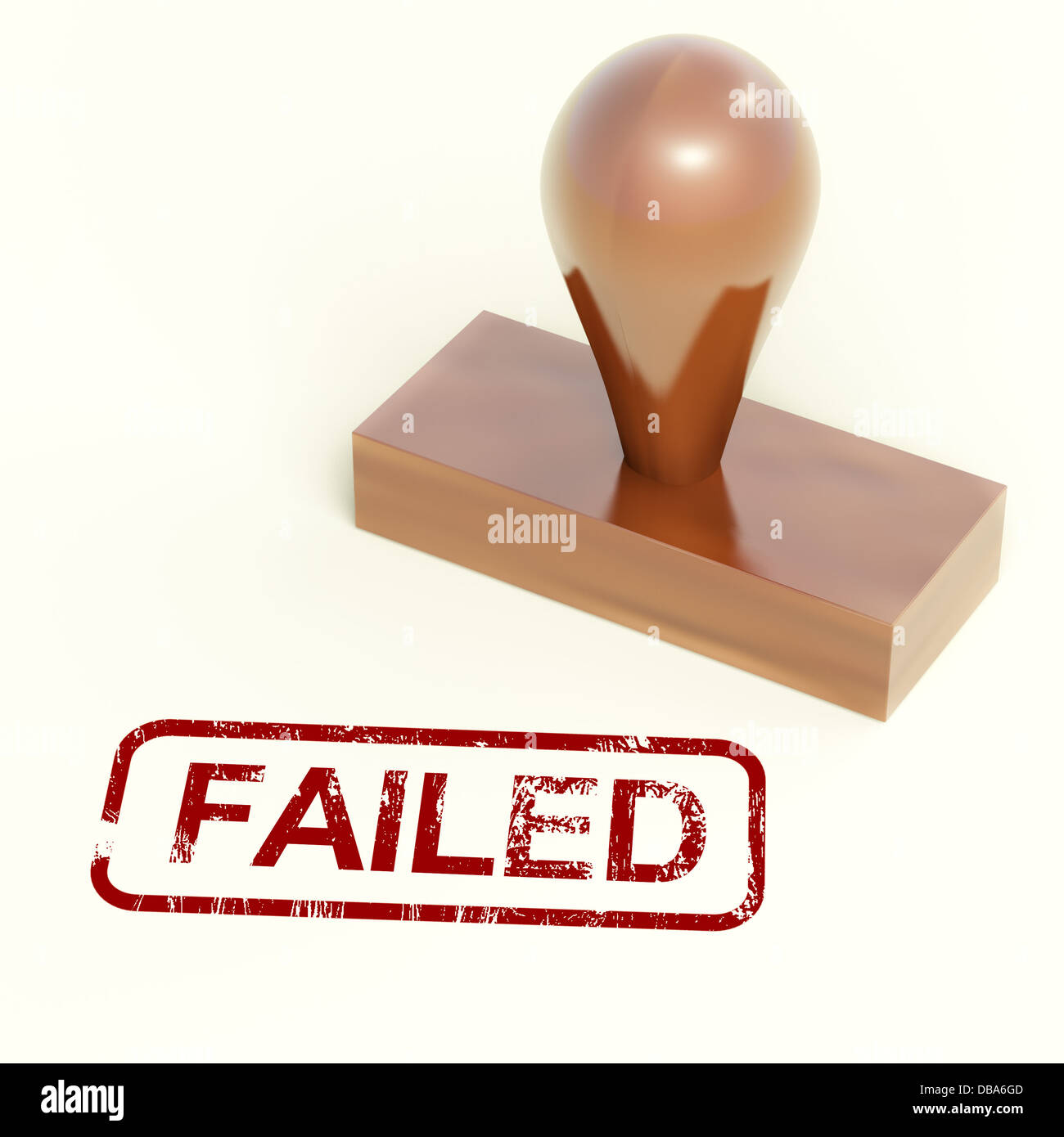 Error mostrando el sello de rechazo y fracaso Foto de stock