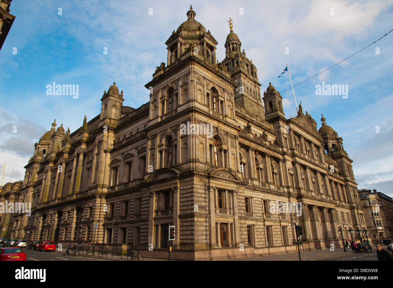 Época victoriana Glasgow City Chambers ayuntamiento (1888) George Square central Glasgow Scotland Reino Unido Reino Unido Europa Foto de stock