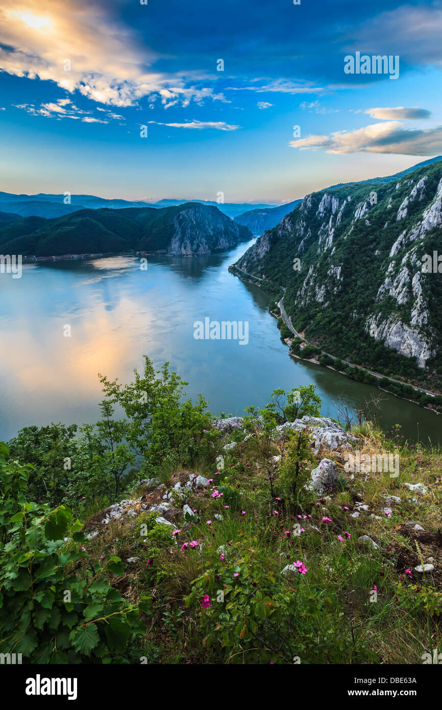 Las gargantas del Danubio Foto de stock