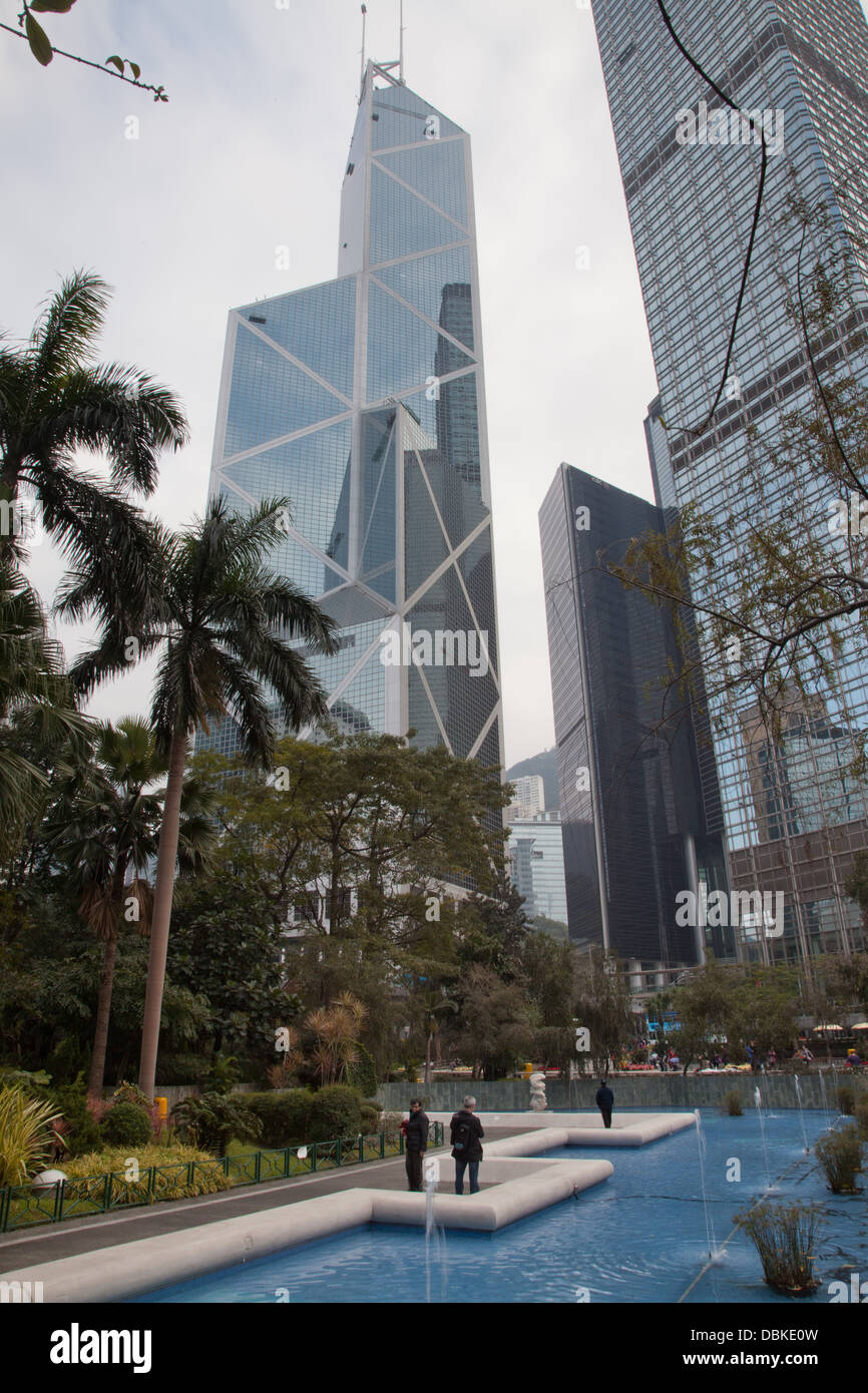 Distrito central financiero de Hong kong Foto de stock