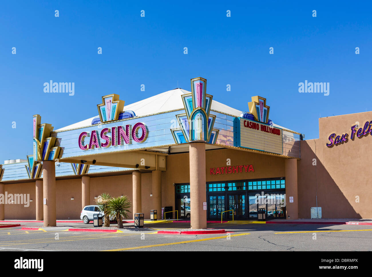 Casino de nativos americanos en el pueblo de San Felipe, al norte de Albuquerque, Nuevo México, EE.UU. Foto de stock
