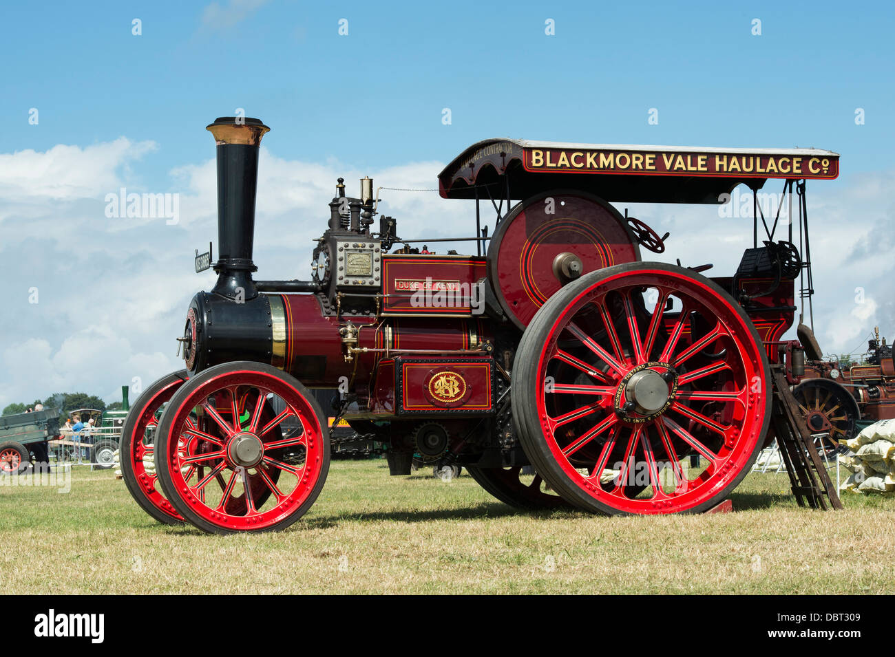 Burrell locomotora carretera 3593 Duque de Kent. Motor de tracción de vapor  vapor en inglés en una feria. UK Fotografía de stock - Alamy