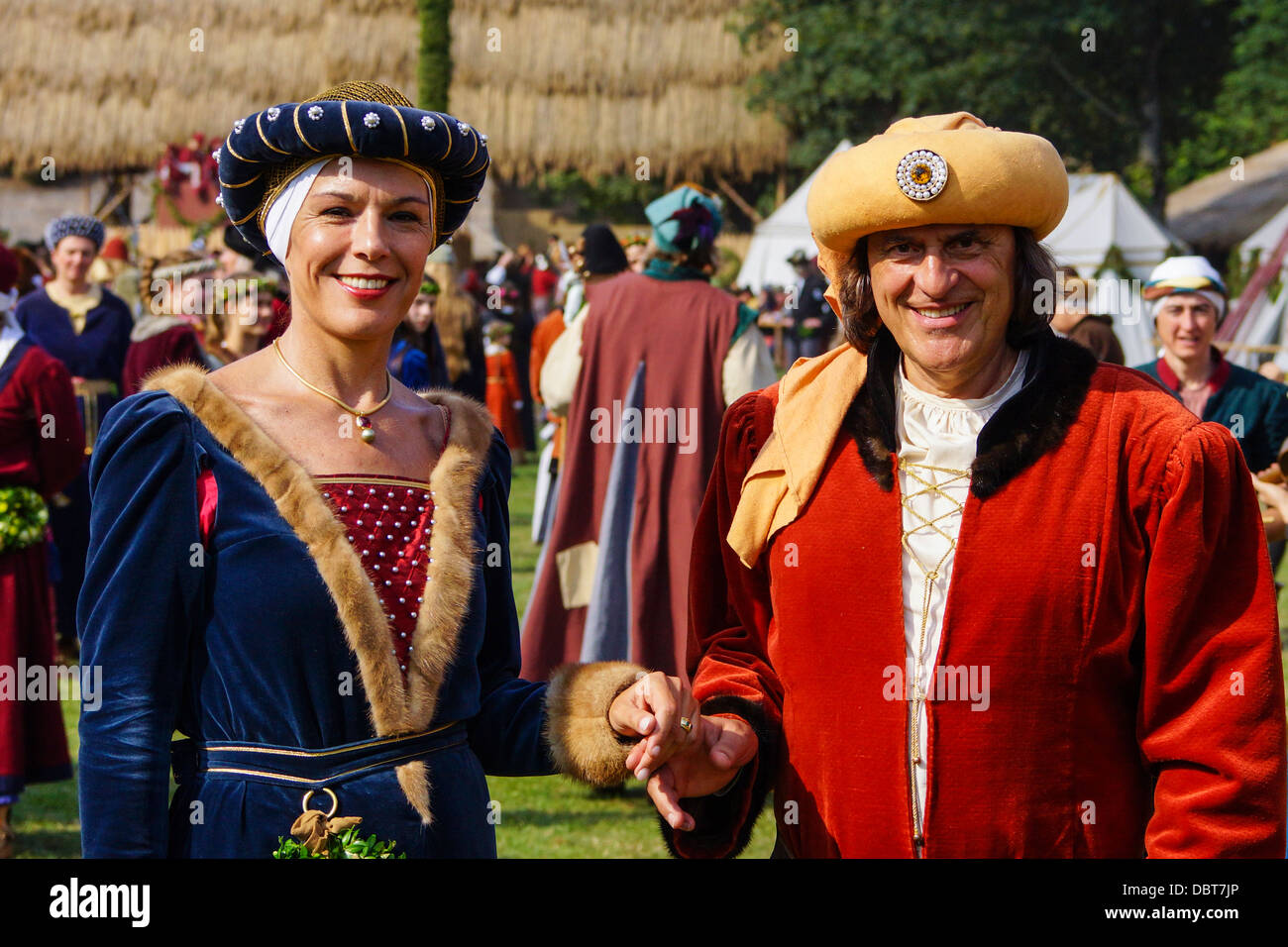 Juegos Medievales durante la boda de LANDSHUT Landshut, concurso, histórico de la Baja Baviera, Baviera, Alemania, Europa Foto de stock