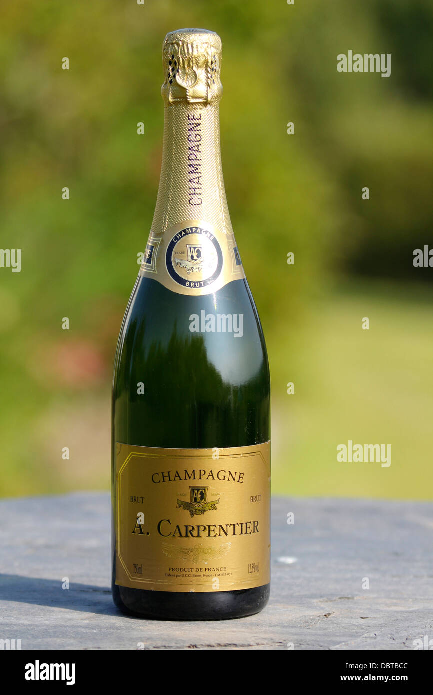 Botella de champagne francés Carpentier Champagne 132071 Foto de stock