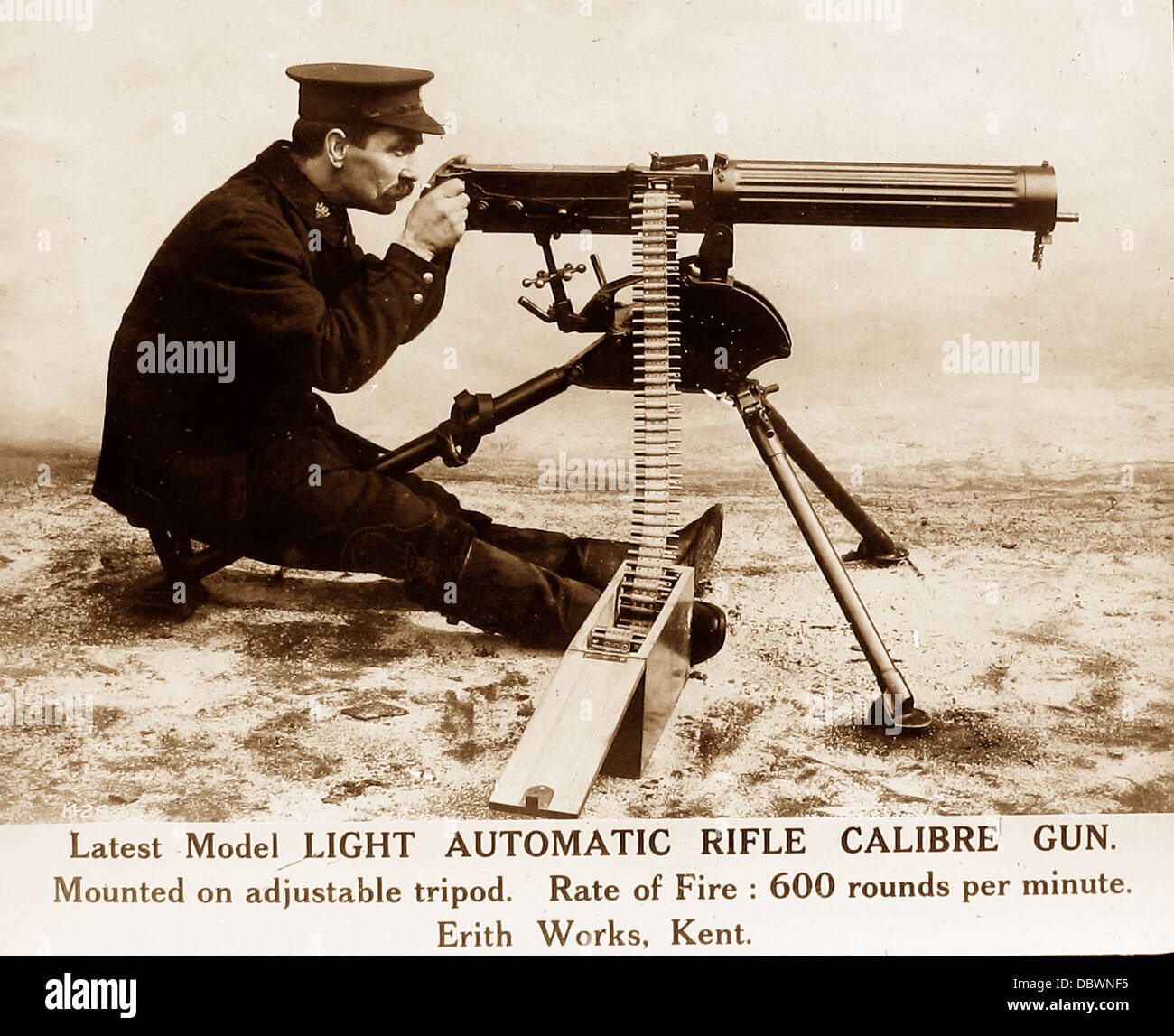 WW1 de ametralladora Fotografía de stock Alamy