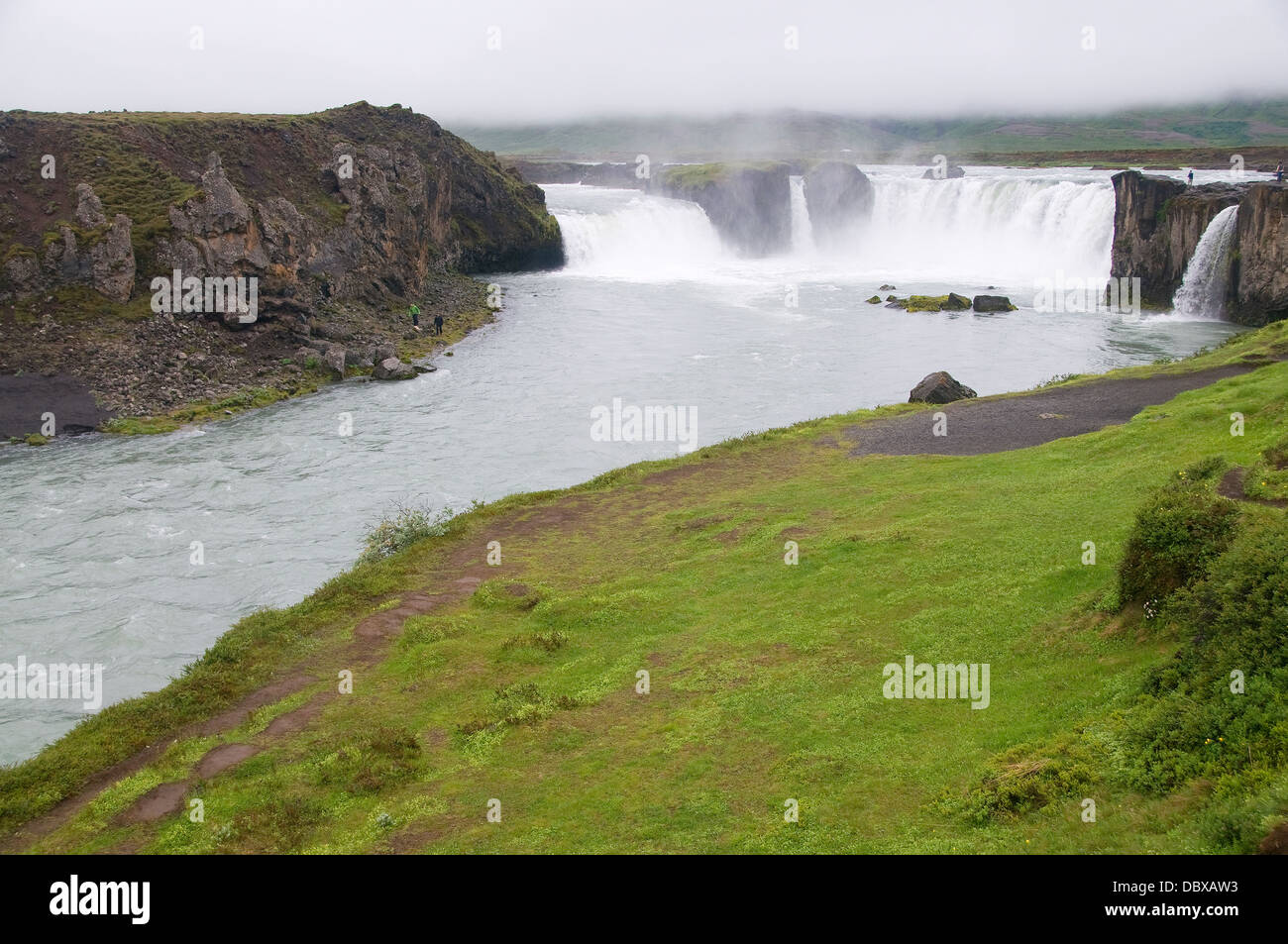 Godafoos Cascada De Los Dioses Es La Atracción Más Visitada De Islandia Fotografía De Stock 7885