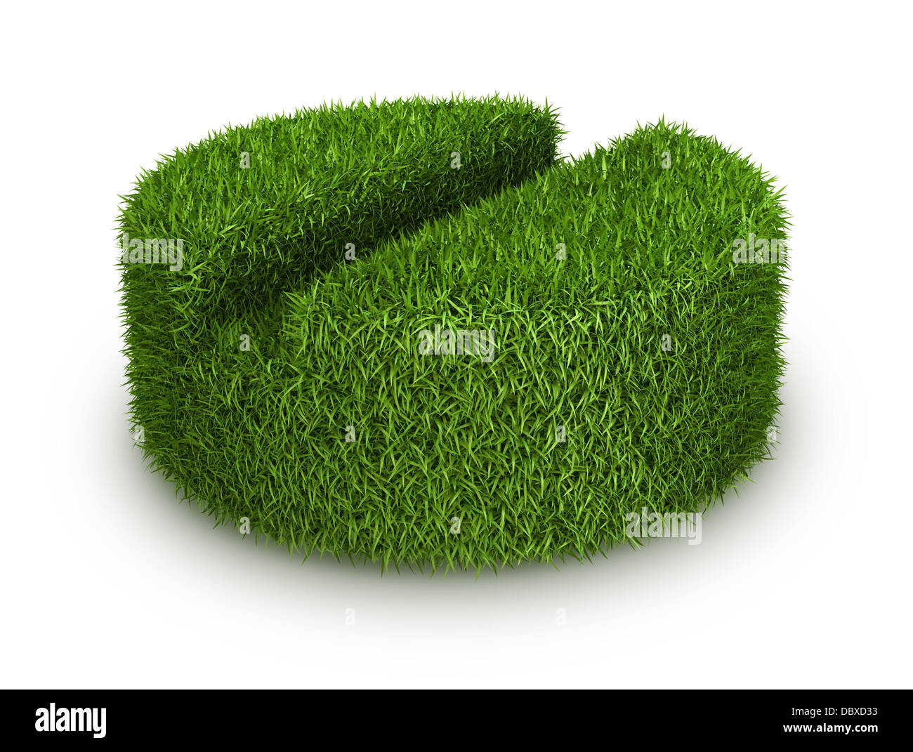 Ficha de hierba verde Foto de stock