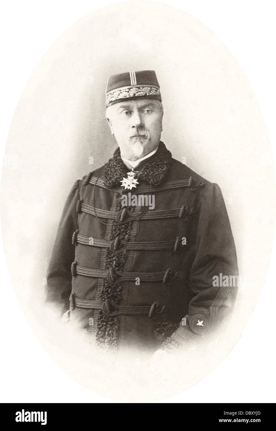 Adolphe Hanoteau (1814 - 1897), general francés, lingüista, autor de estudios sobre el Kabyle. Foto de stock