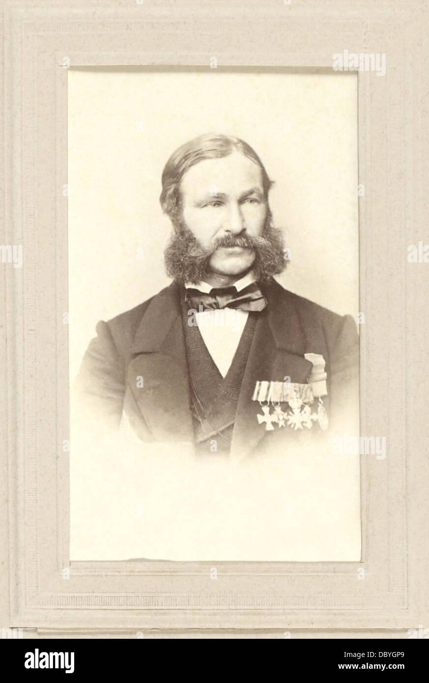 Heinrich Barth (1821 - 1865) el explorador prusiano de África occidental, lingüista, geógrafo, etnólogo y antropólogo. Foto de stock