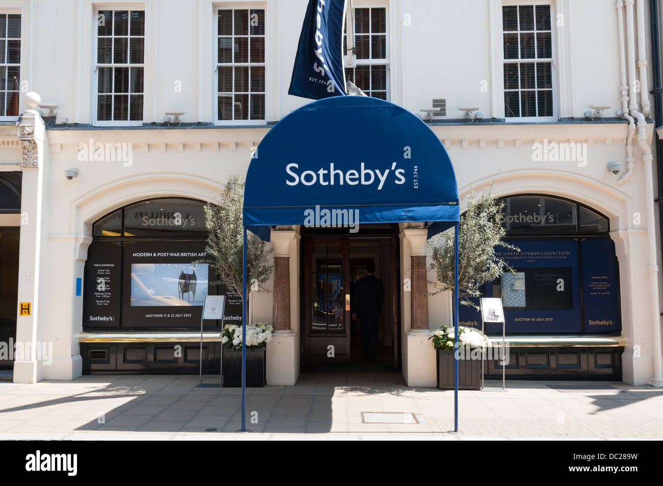 Sotheby's auctioneers 34-35 New Bond Street, Londres, Gran Bretaña. Foto de stock