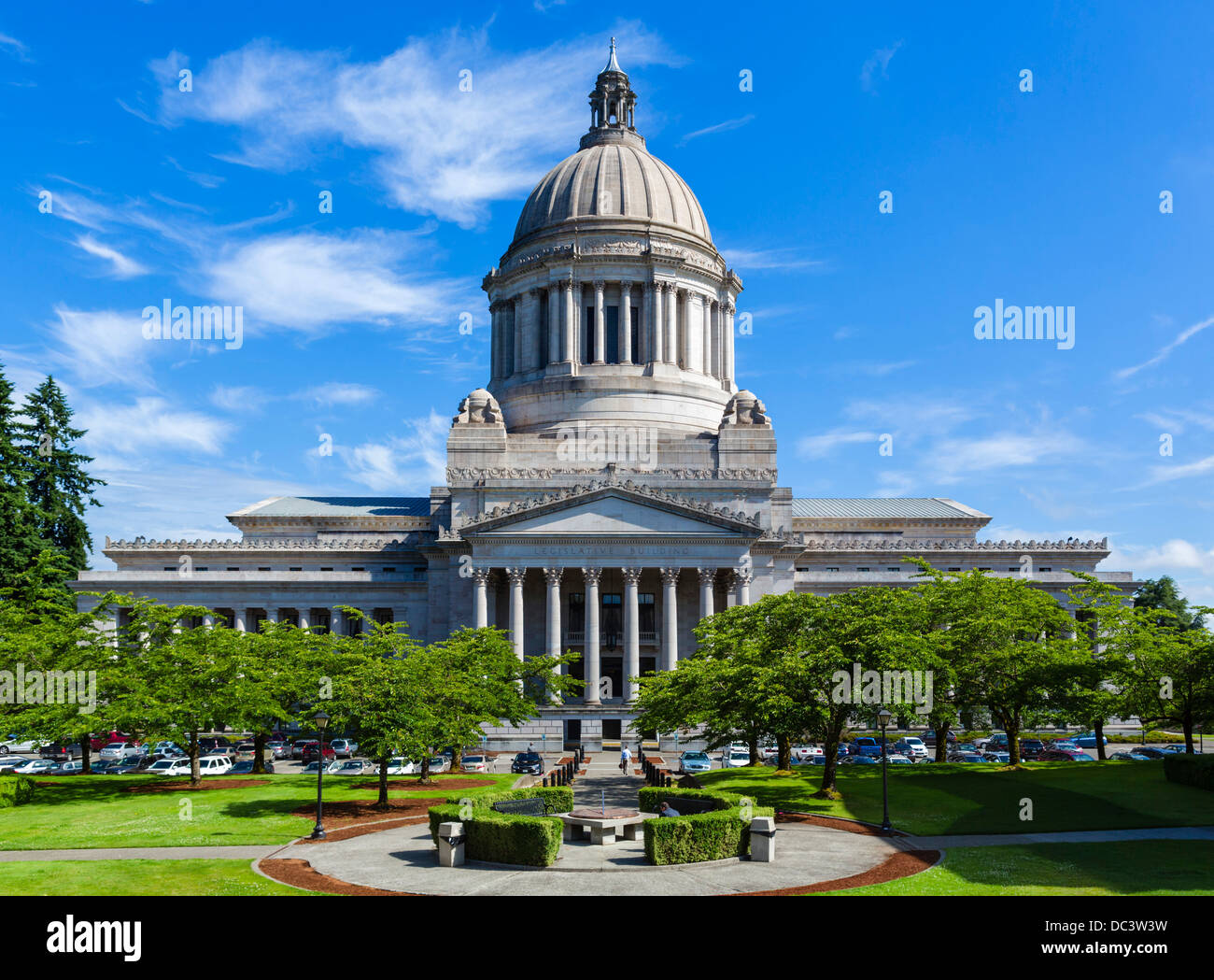 El edificio del Capitolio del Estado de Washington, Olympia, Washington, EE.UU. Foto de stock