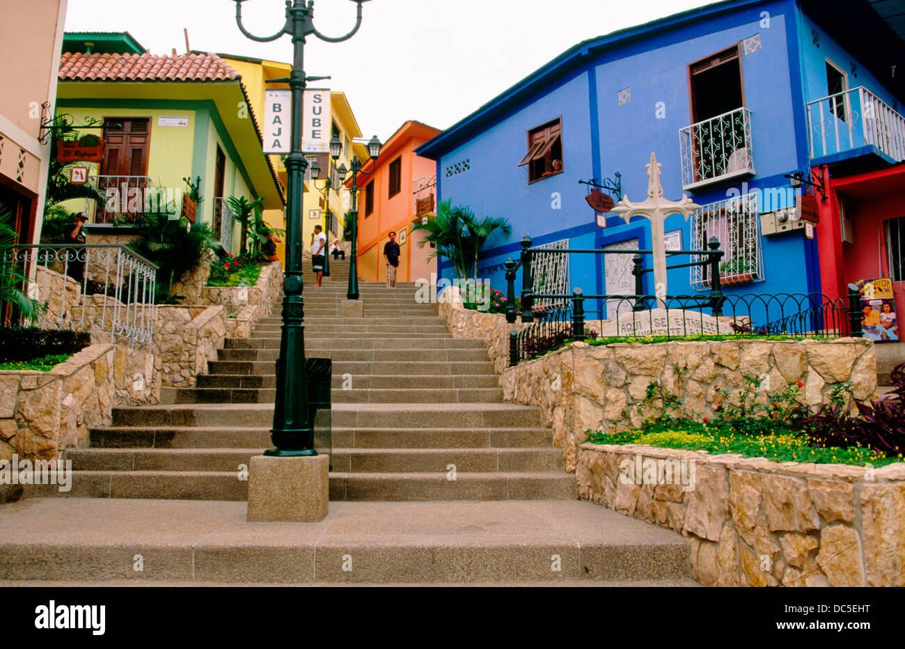 Las casas. El Cerro Santa Ana. Guayaquil. La provincia de Guayas. Ecuador Fotografía de stock