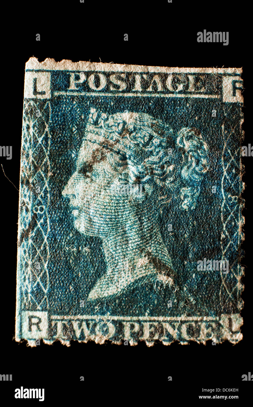 British dos peniques Postage Stamp Foto de stock