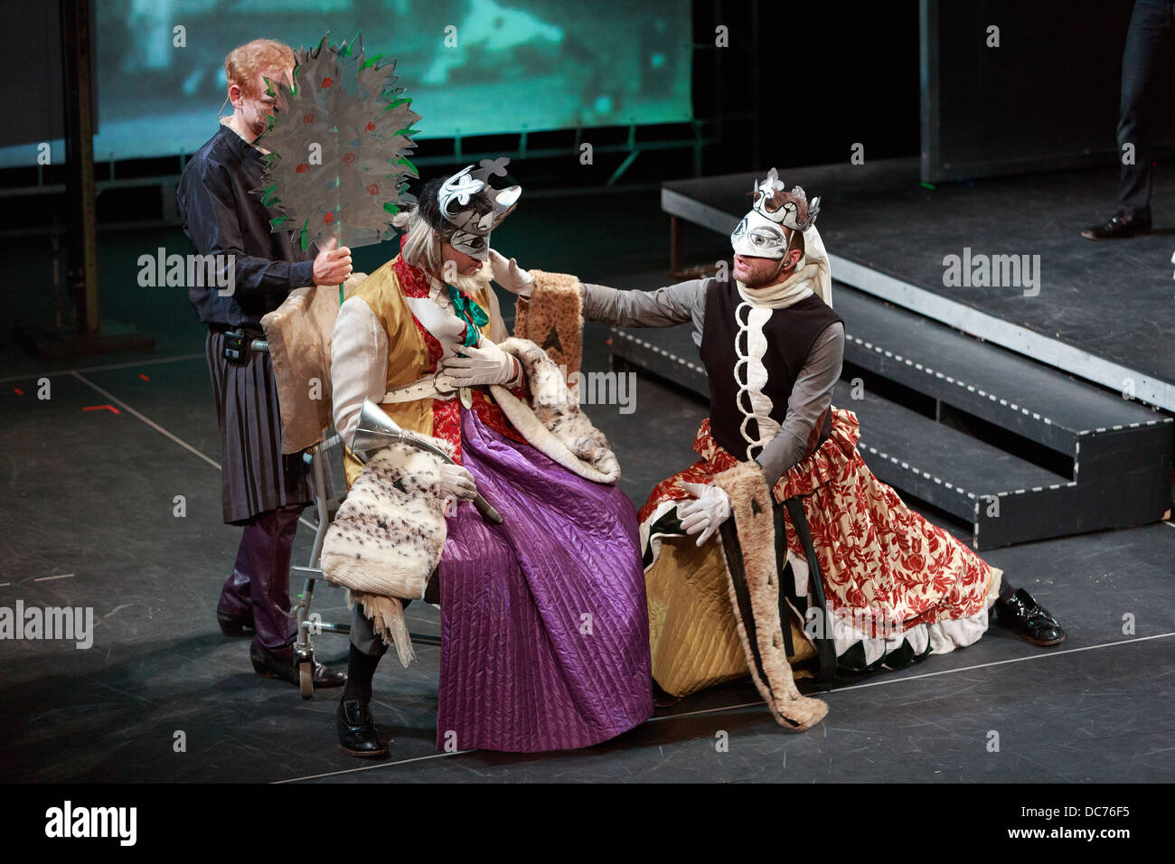 Ensayo de Hamlet en el teatro Liceo durante el Festival Internacional de Edimburgo Foto de stock