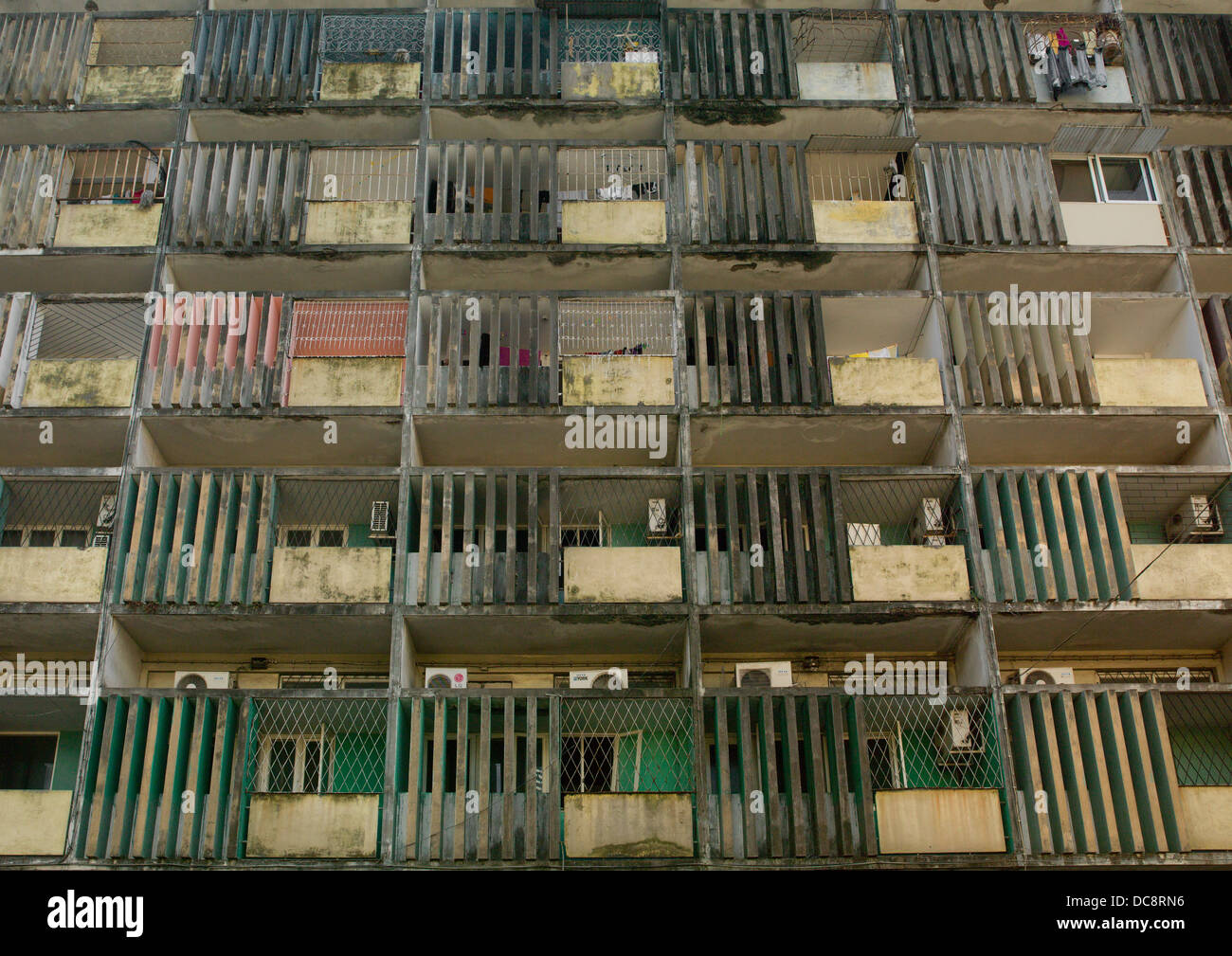 Bloque de apartamentos, Maputo, Mozambique Foto de stock
