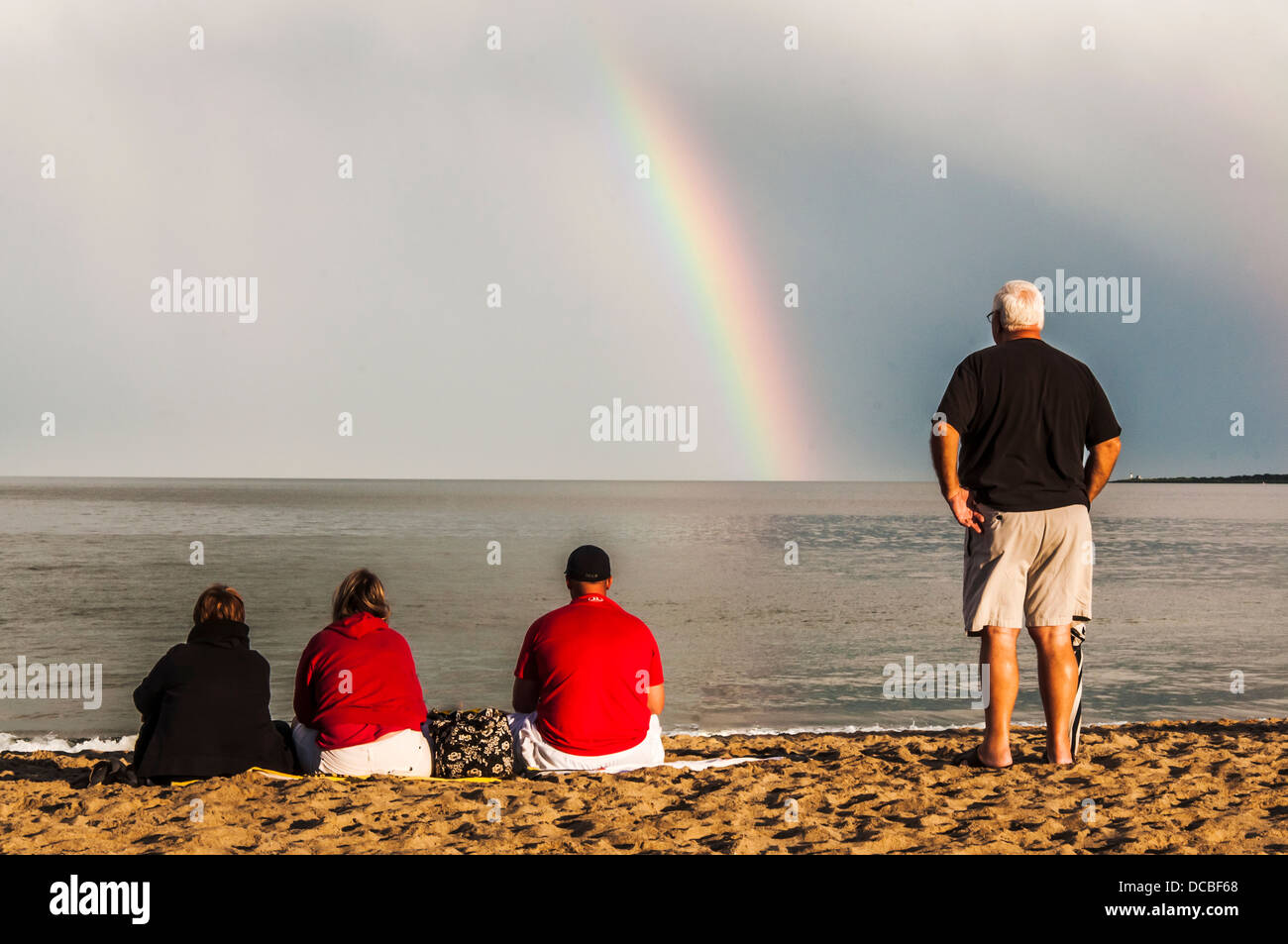 Espectaculares arco iris en nord america, EE.UU. Foto de stock
