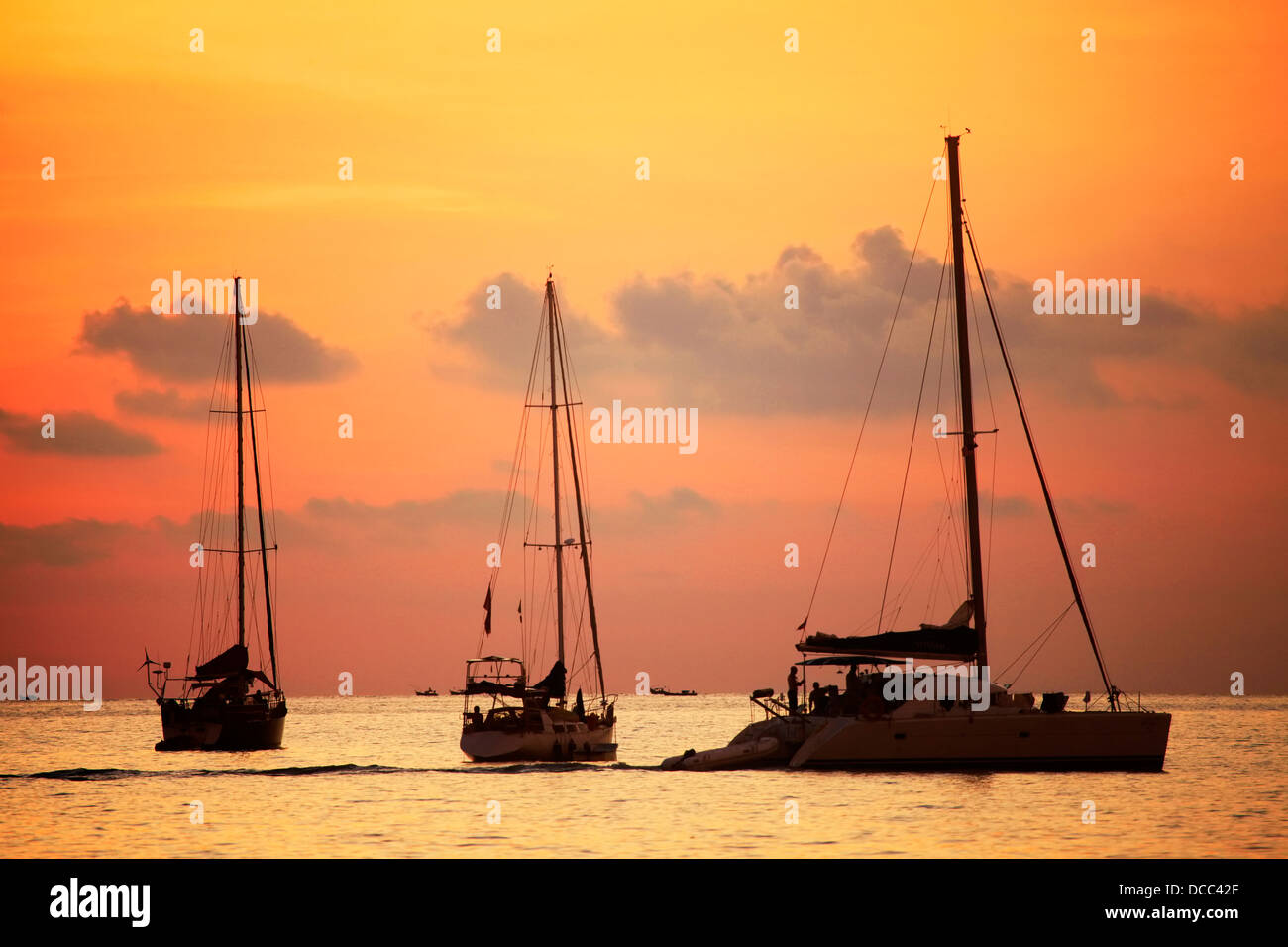 Barcos de vela Foto de stock