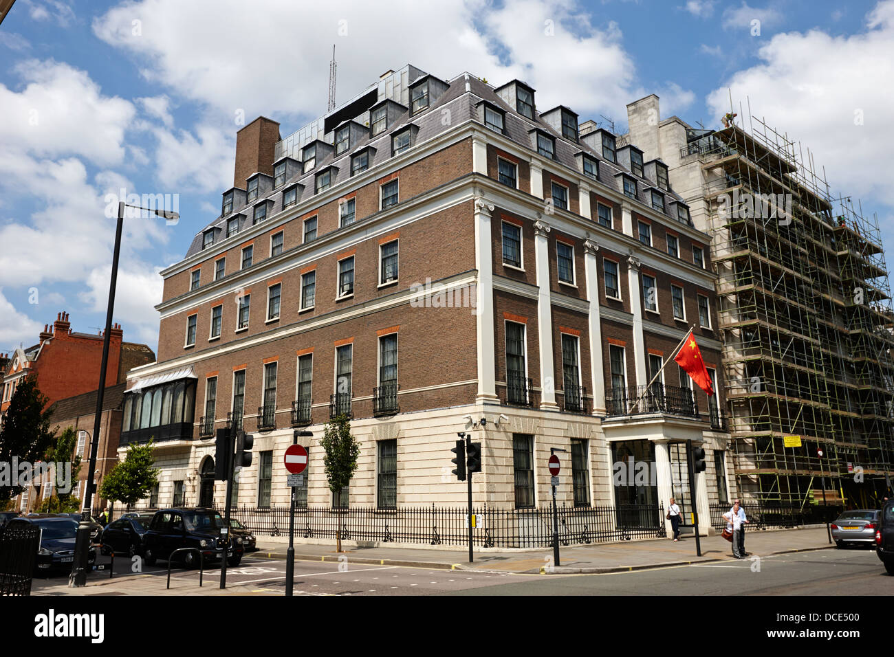 Embajada de la República Popular de China Londres England Reino Unido Foto de stock