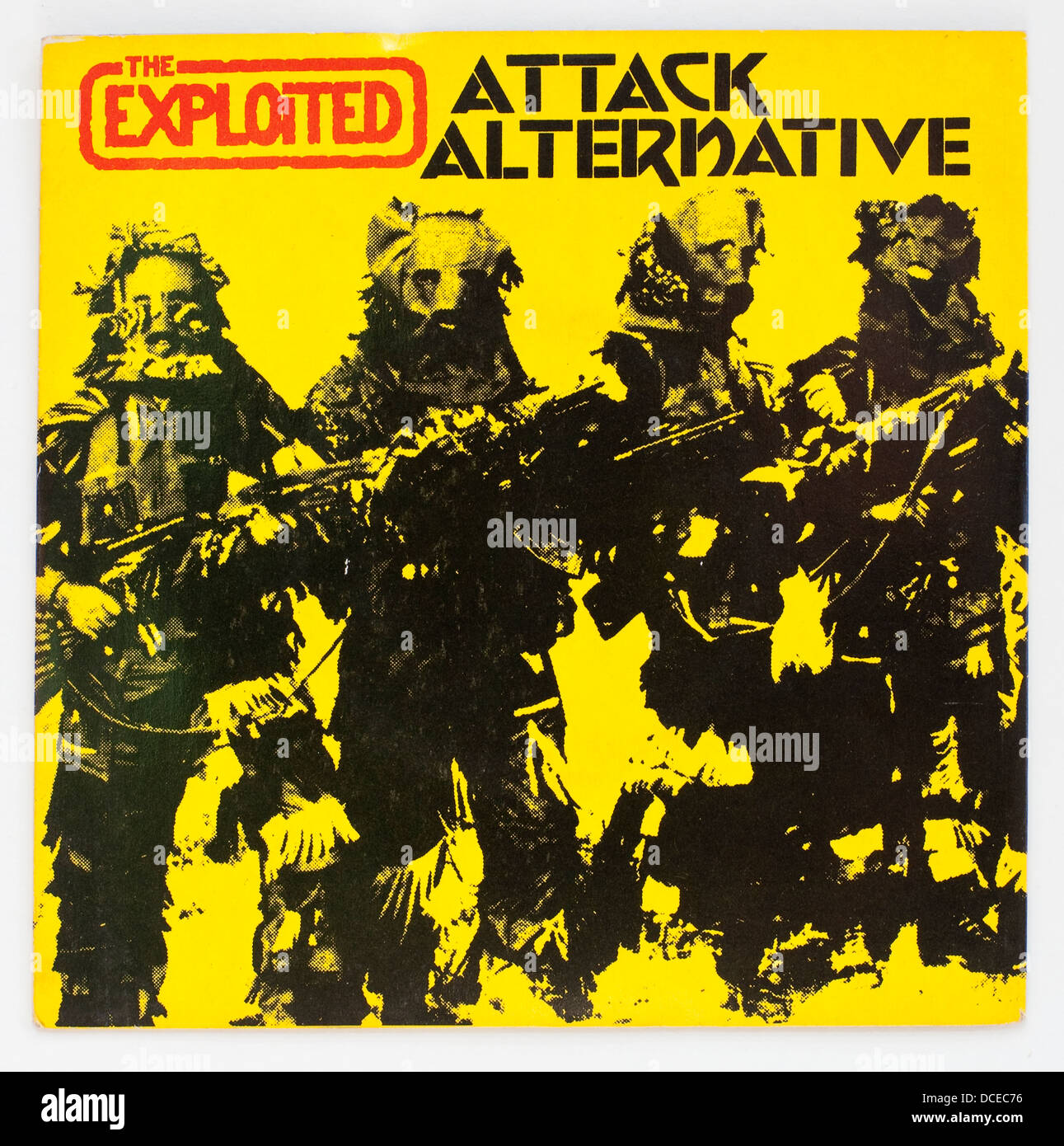 The Exploited - Attack Alternative, Picture Cover 1982 single on Secret Records - Editorial Use only Foto de stock