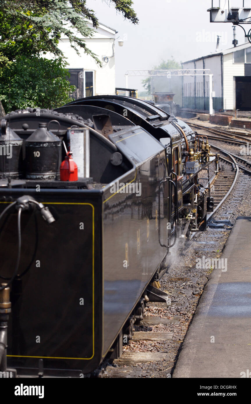 Romney, Hythe y Dymchurch Railway - New Romney: estación de Kent, Inglaterra Foto de stock