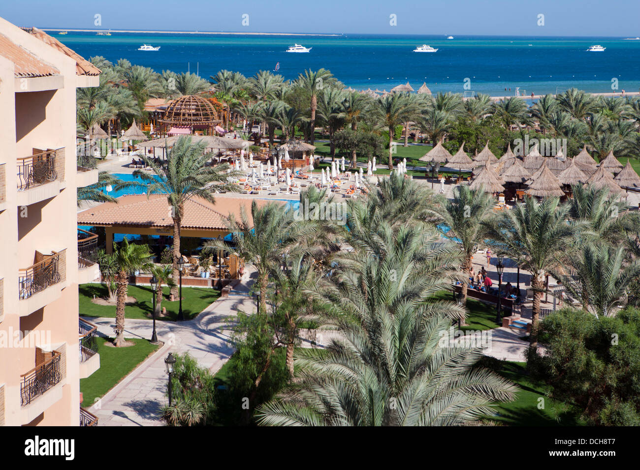 Siva Grand Beach Hotel en Hurghada Egipto Foto de stock