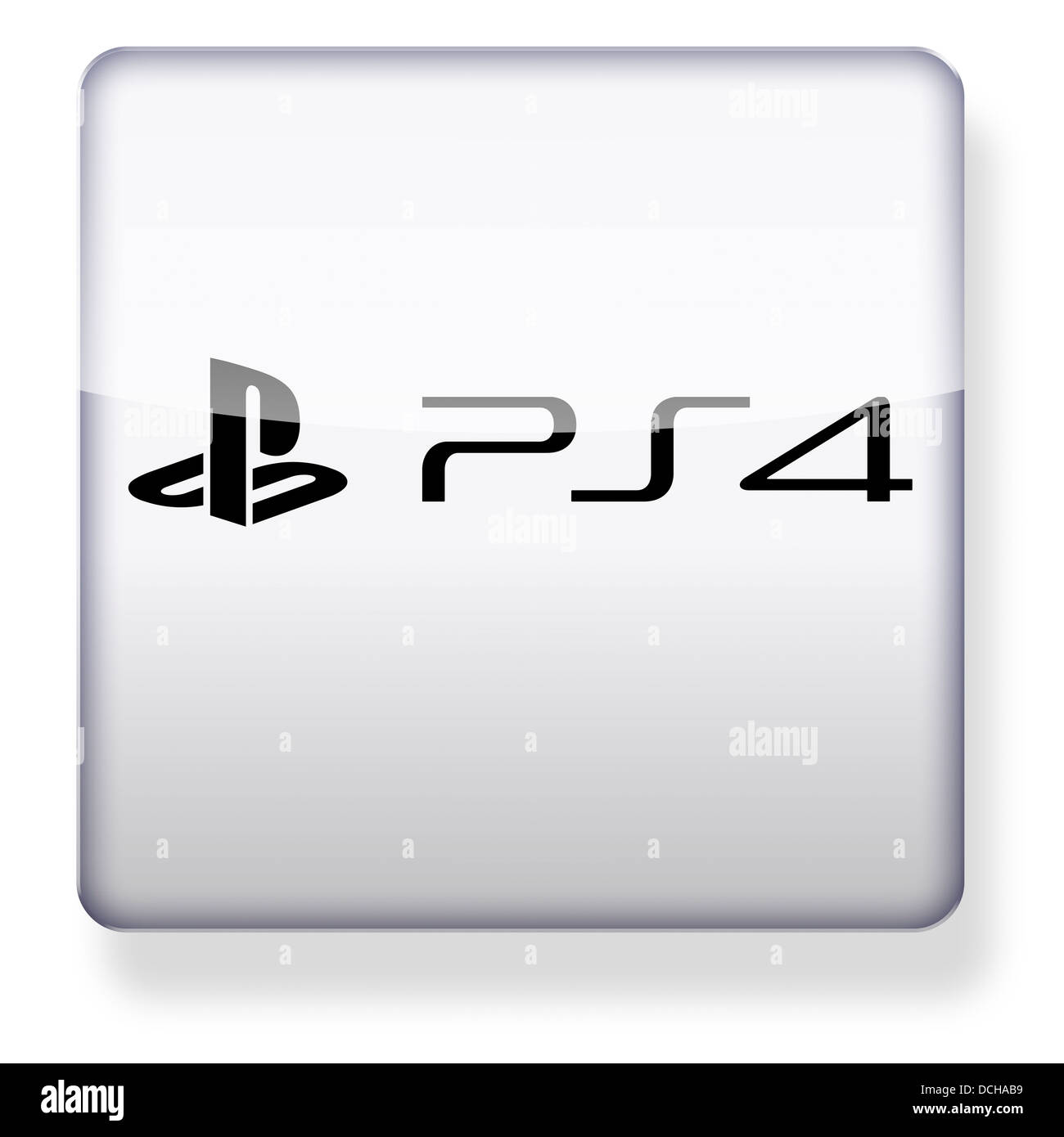 El logotipo de Playstation 4 PS4 como el icono de una aplicación. Trazado  de recorte incluido Fotografía de stock - Alamy